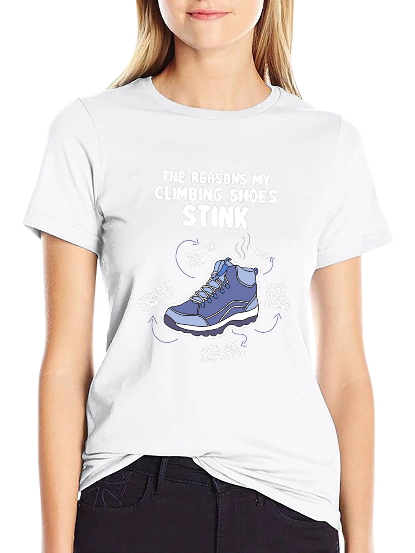 Climbing Shoe Stink Reasons Graphic T-Shirt