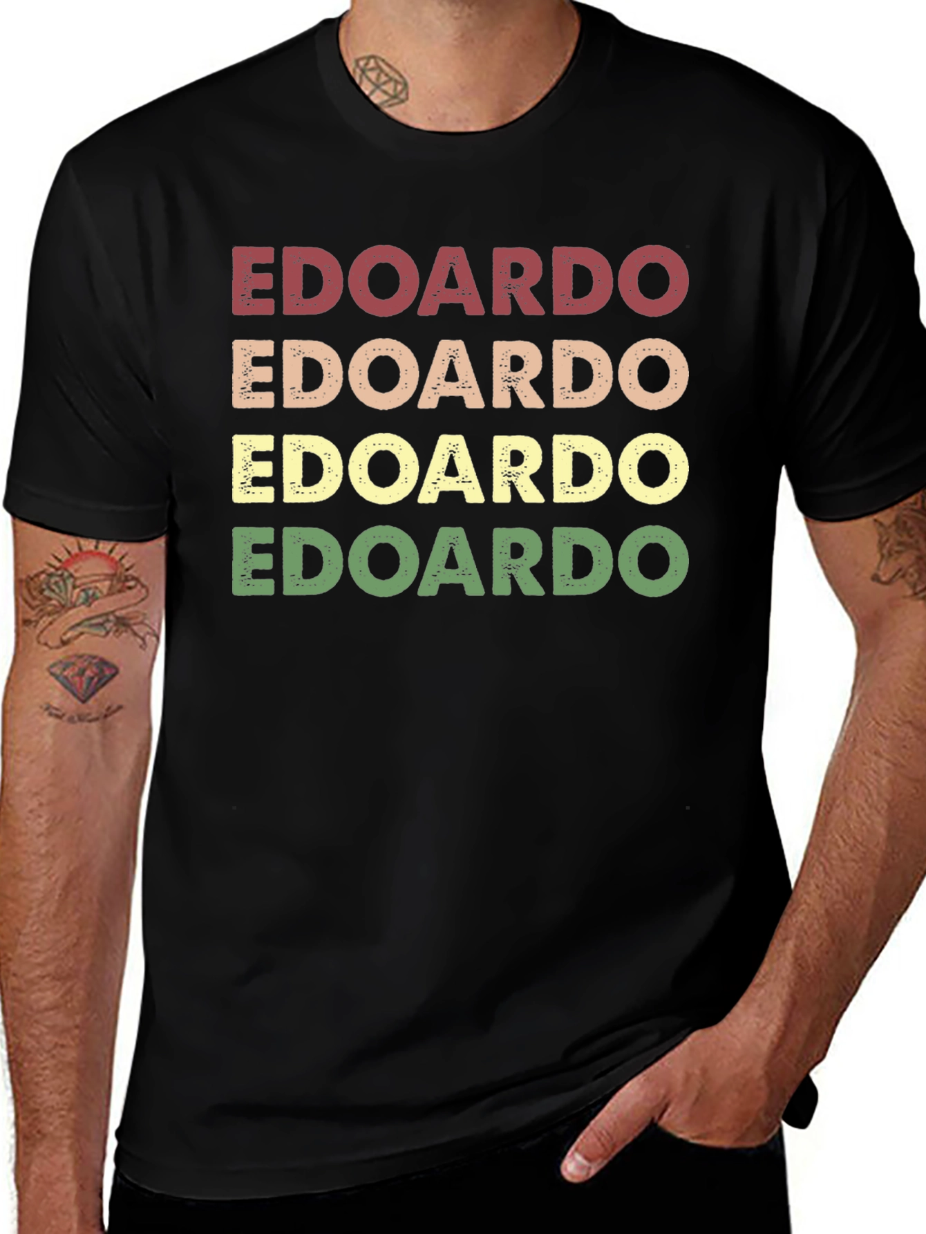 Edoardo Retro T-Shirt - Personalized Vintage Style