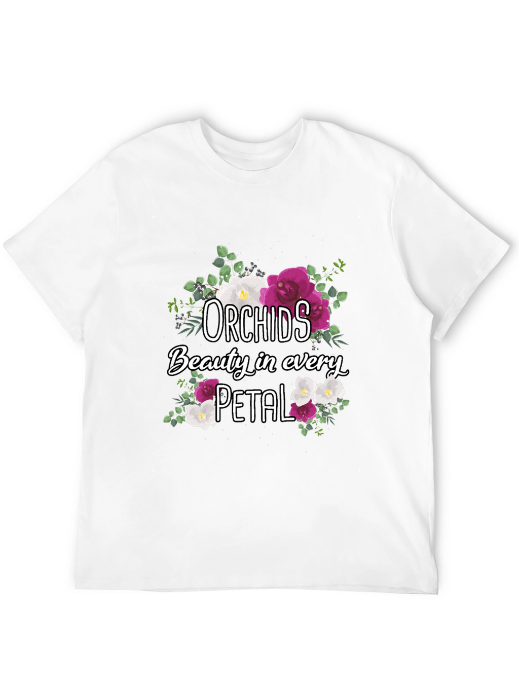 Orchids Floral T-Shirt Beauty in Every Petal