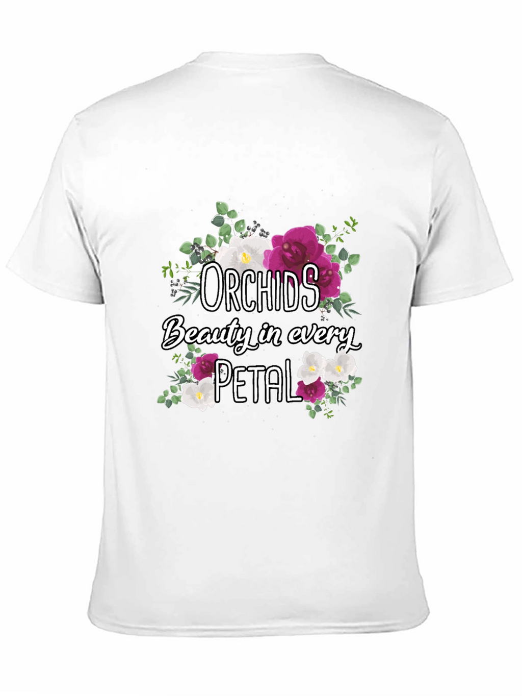 Orchids Floral T-Shirt Beauty in Every Petal
