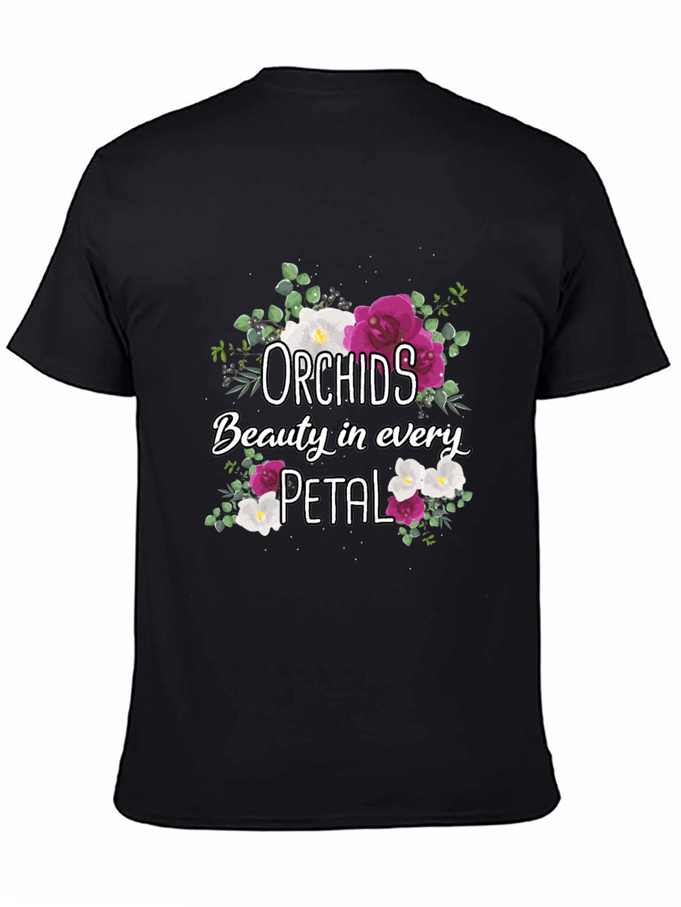 Orchids Floral T-Shirt Beauty in Every Petal