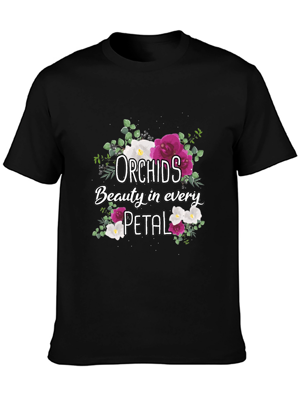 Orchids Floral T-Shirt Beauty in Every Petal
