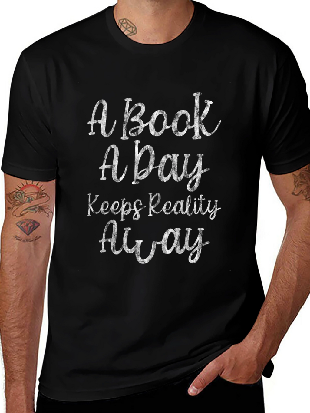 A Book A Day Keeps Reality Away Graphic Tee