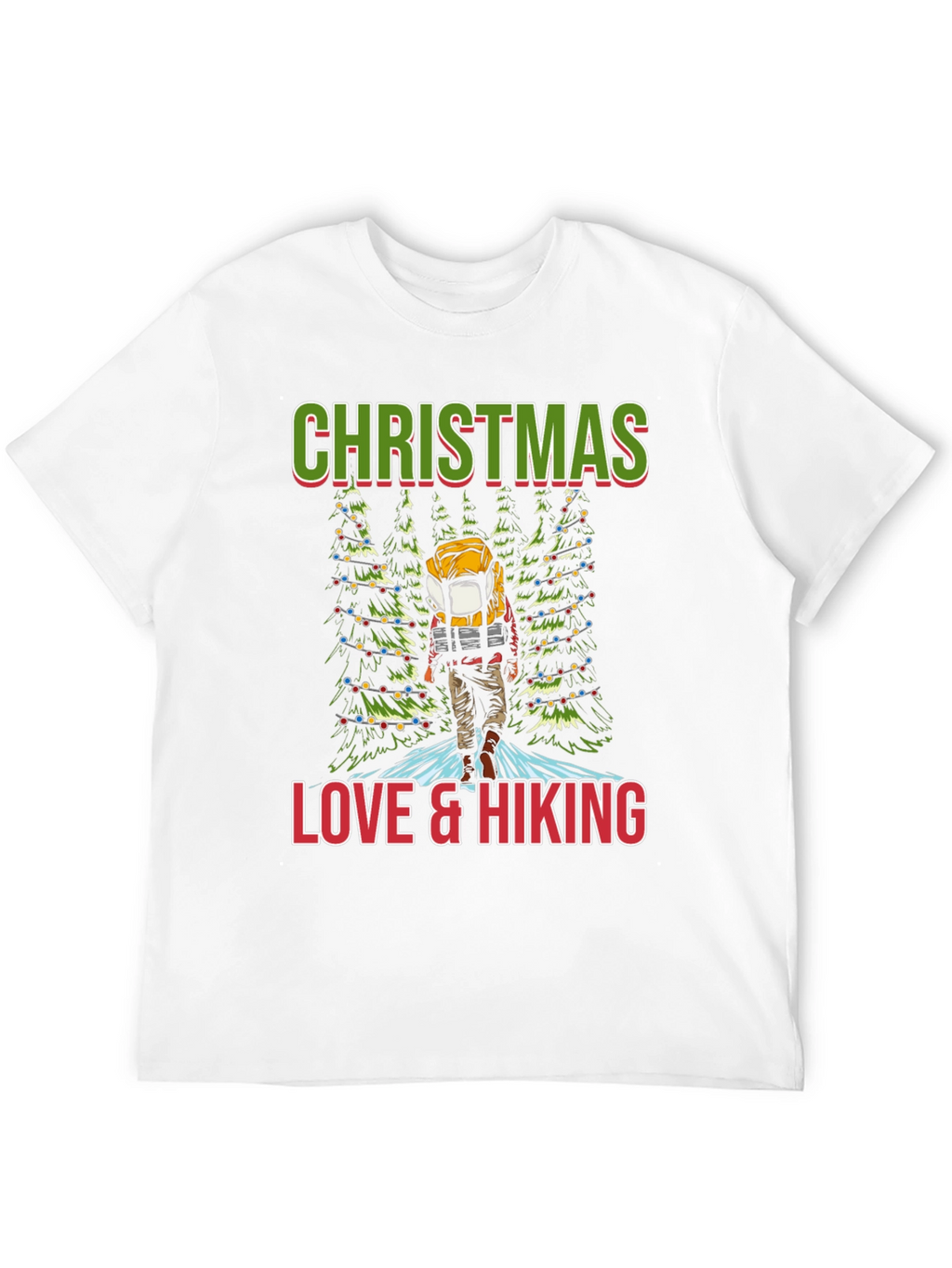 Christmas Love & Hiking T-Shirt