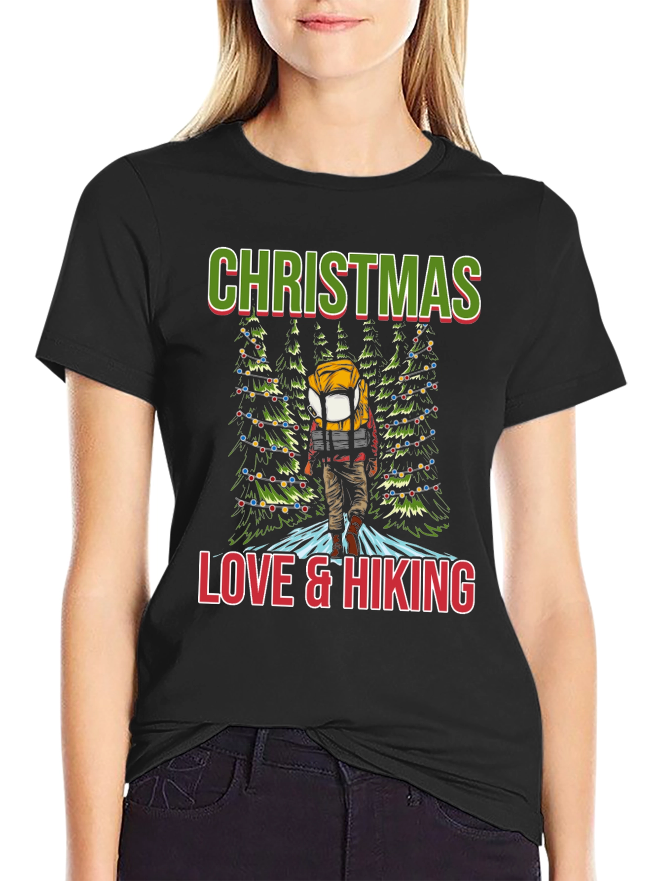 Christmas Love & Hiking T-Shirt