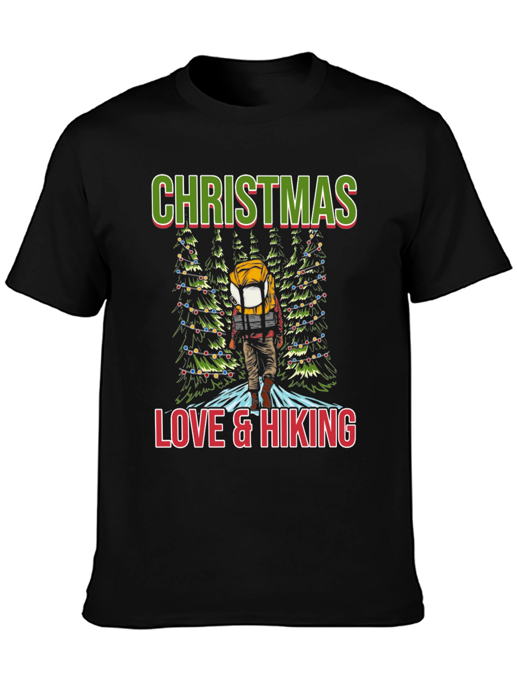 Christmas Love & Hiking T-Shirt
