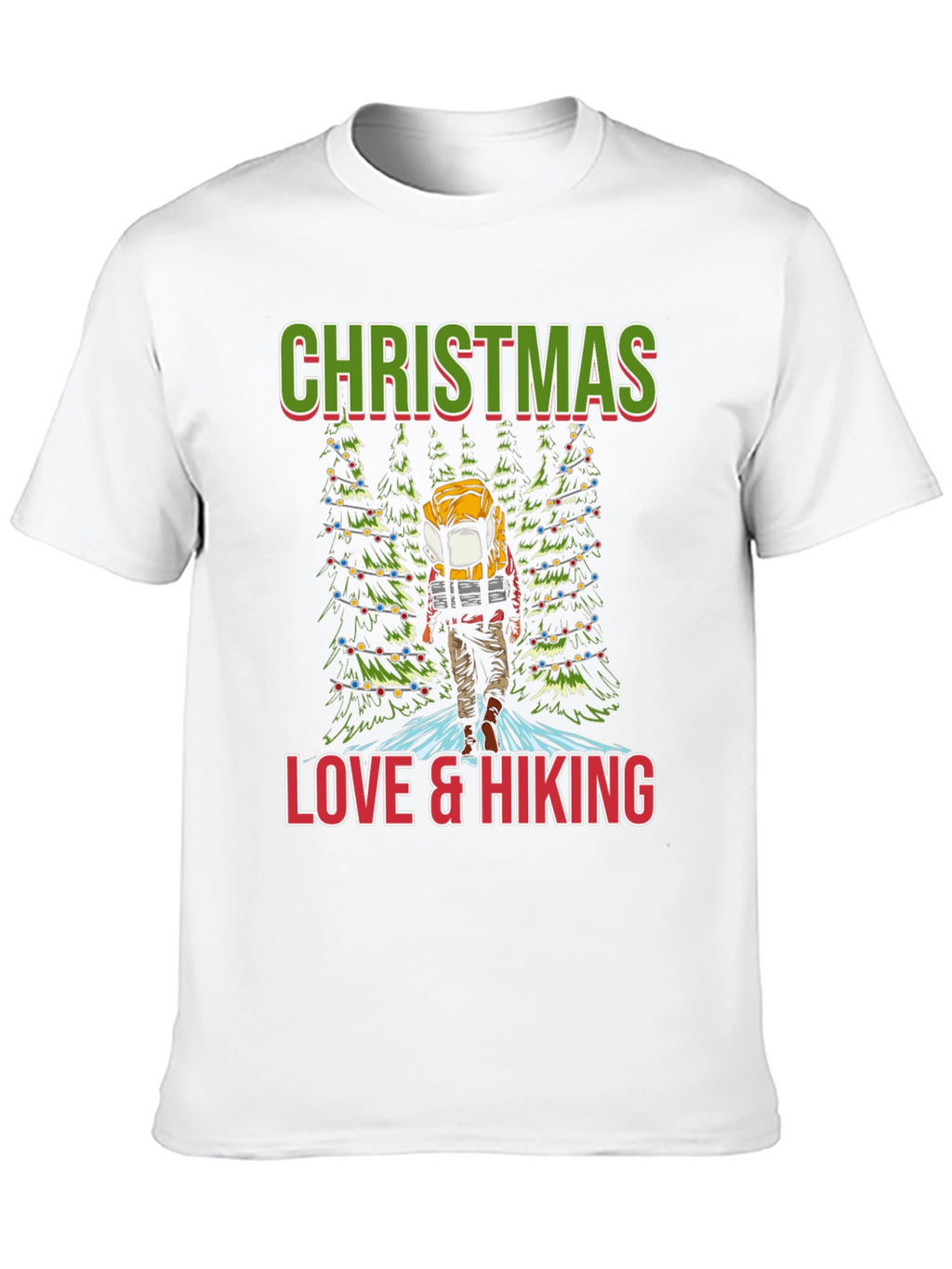 Christmas Love & Hiking T-Shirt