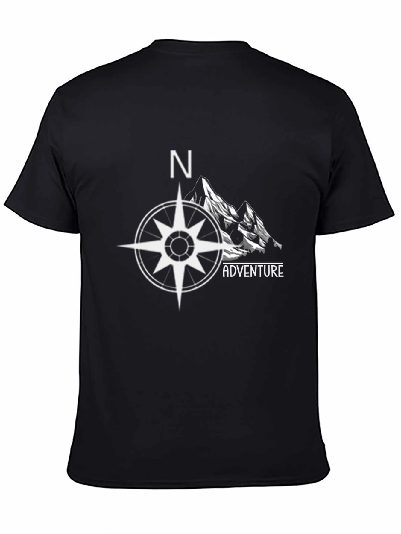 Adventure Compass Graphic Tee - Black