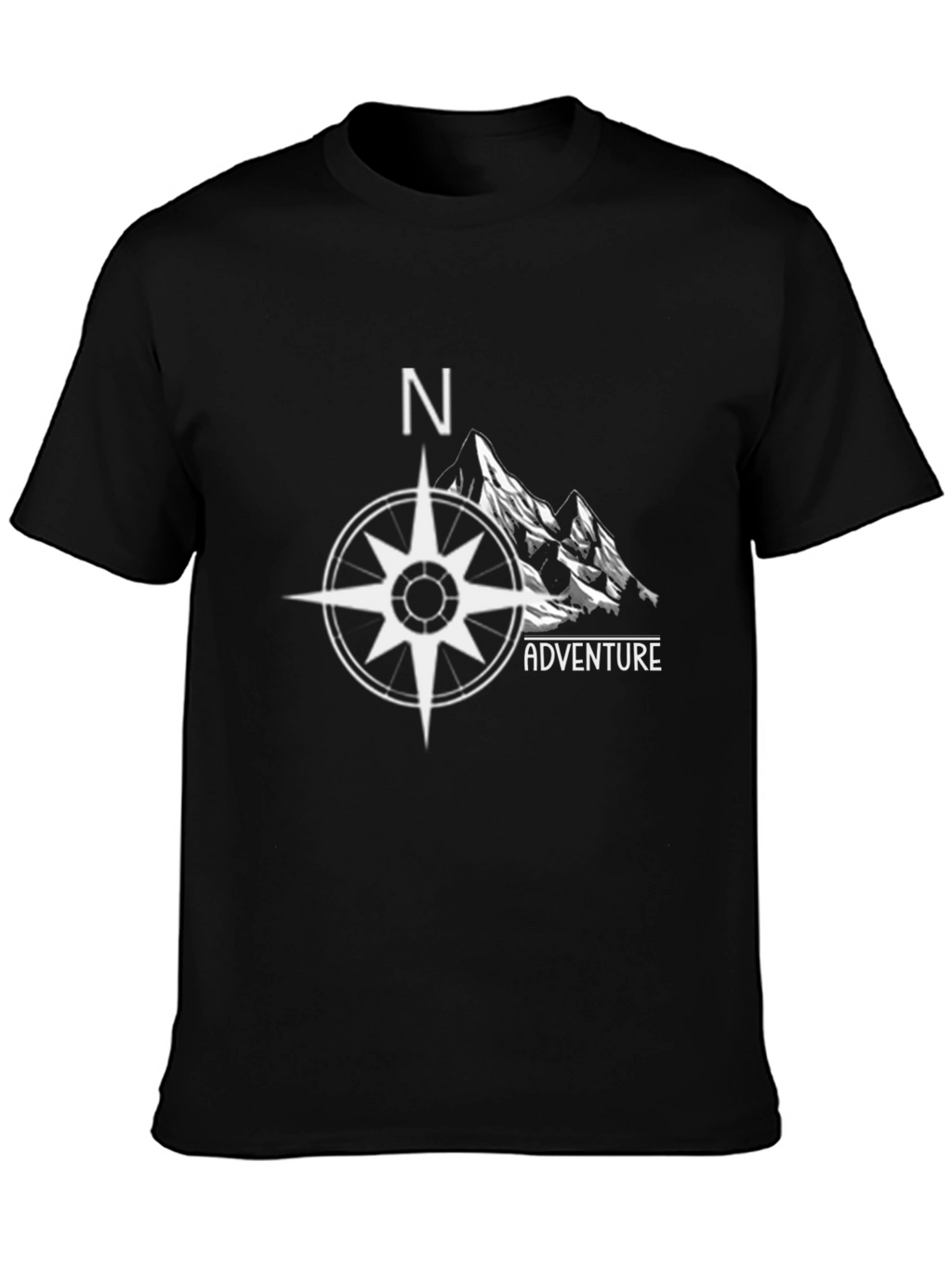Adventure Compass Graphic Tee - Black