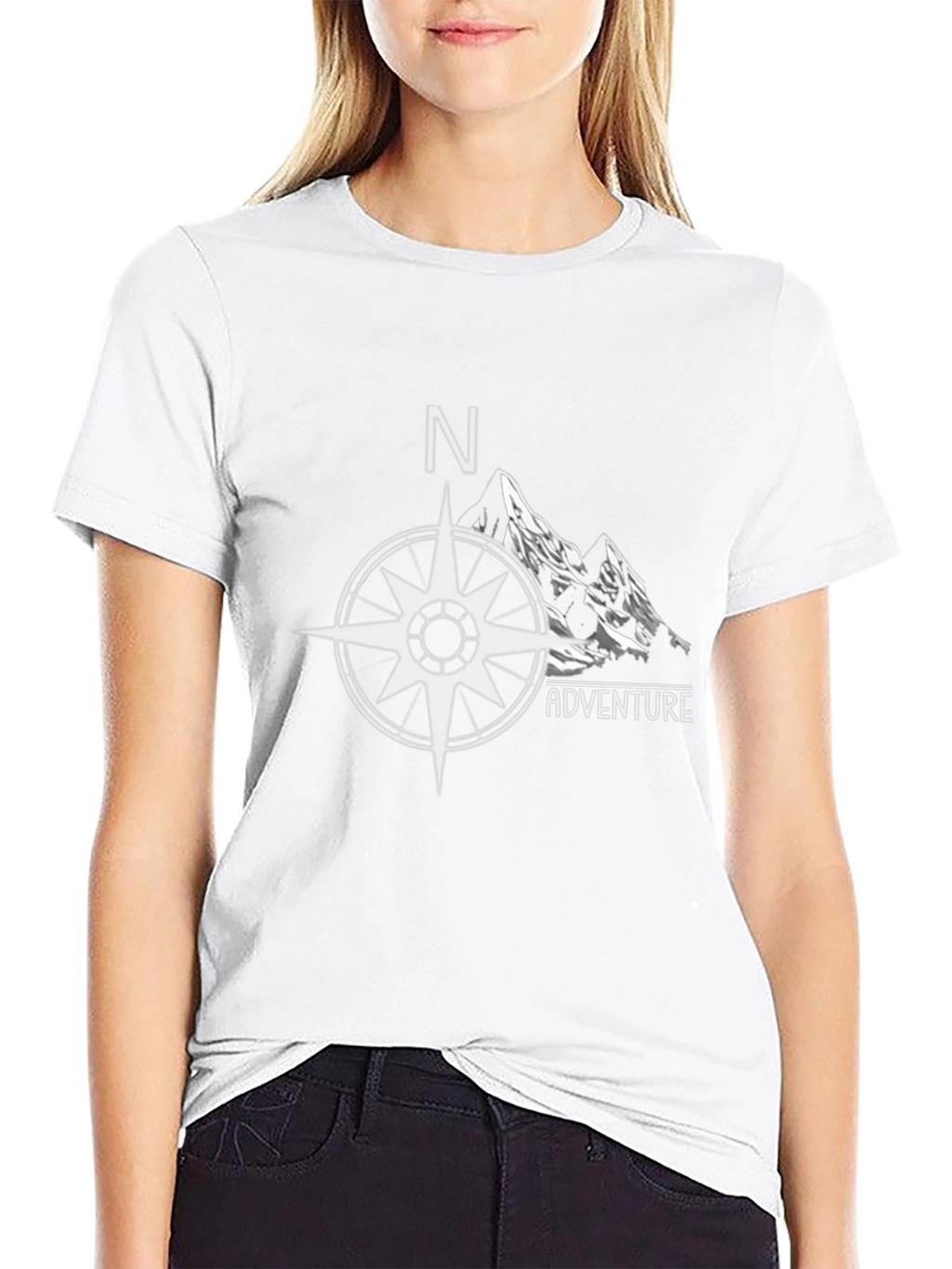 Adventure Compass Graphic Tee - Black