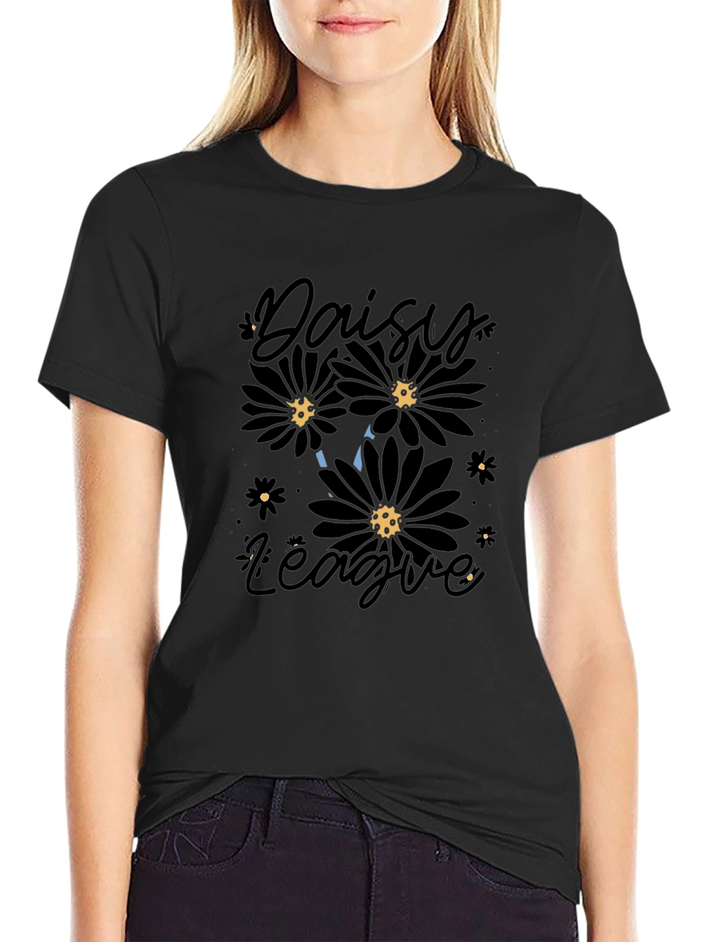 Daisy League Black Graphic T-Shirt