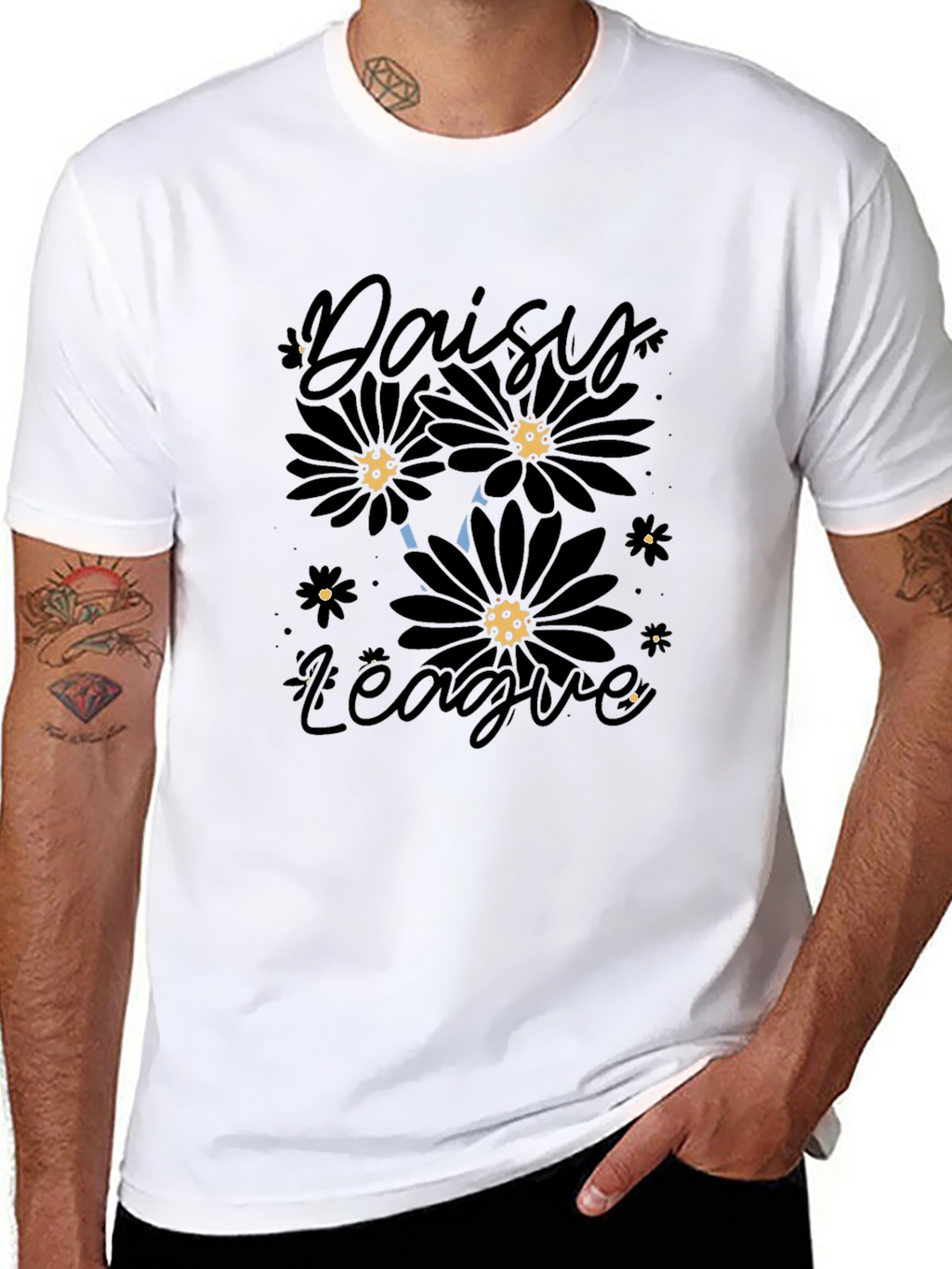 Daisy League Black Graphic T-Shirt
