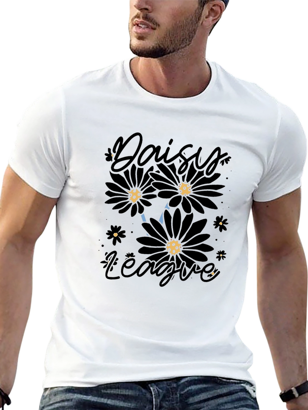 Daisy League Black Graphic T-Shirt