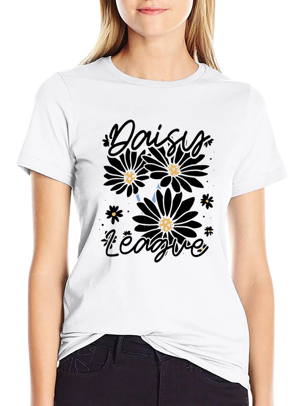 Daisy League Black Graphic T-Shirt