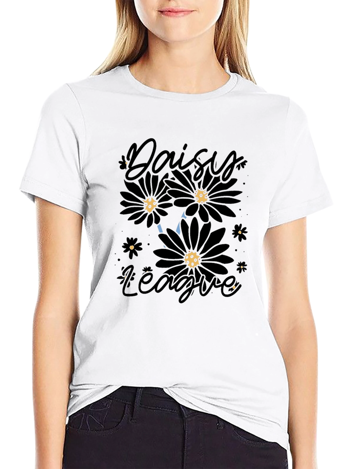 Daisy League Black Graphic T-Shirt