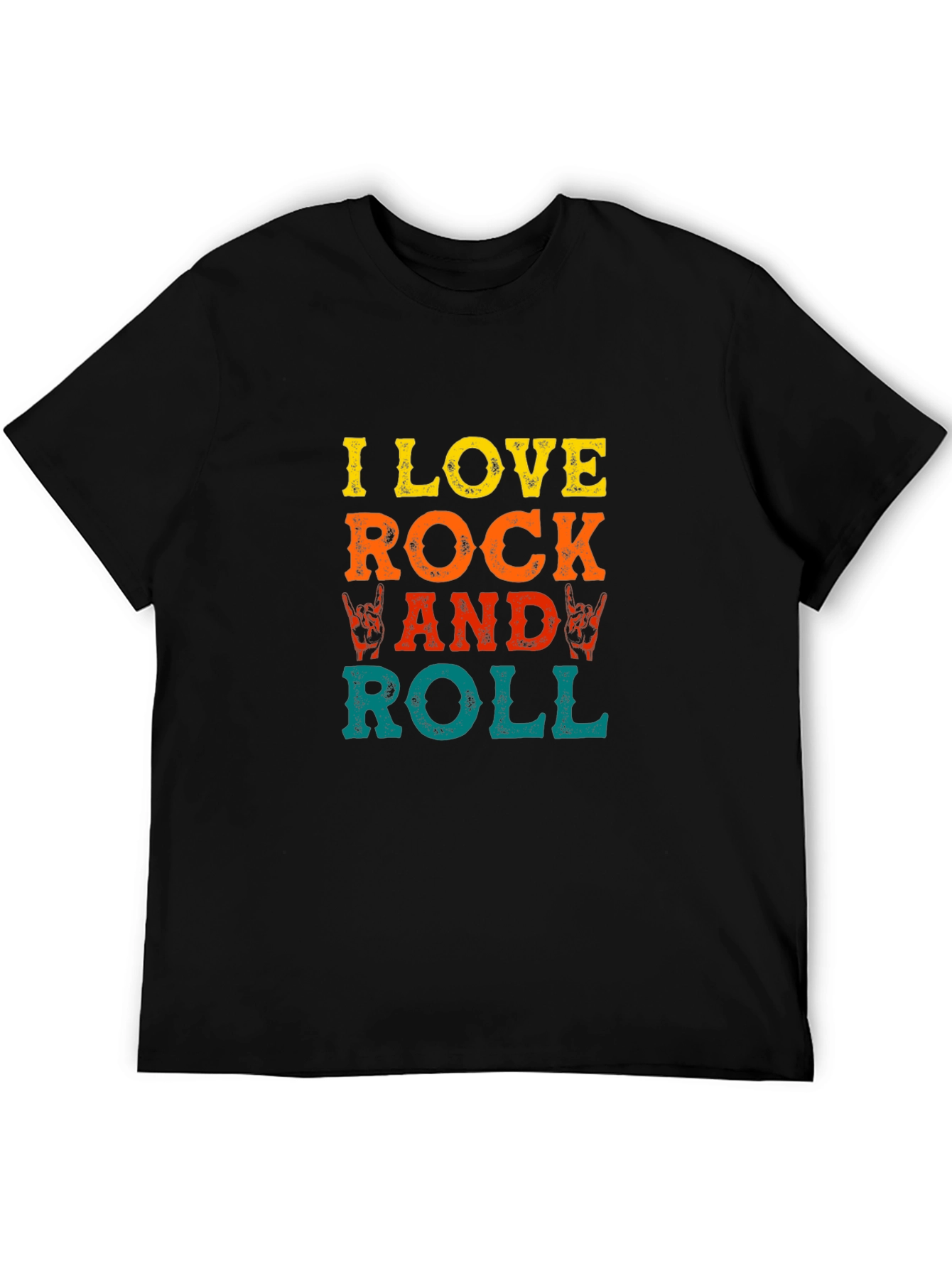 I Love Rock and Roll Graphic Tee - Classic Rock Shirt