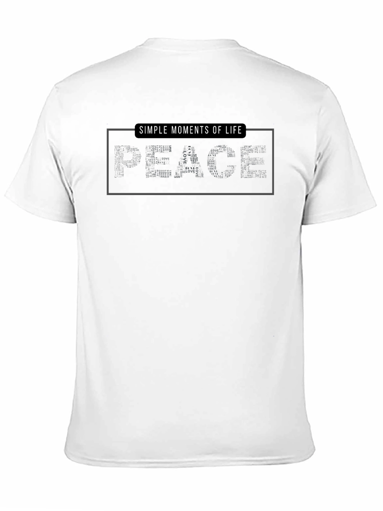 Simple Moments of Life Black Graphic Tee