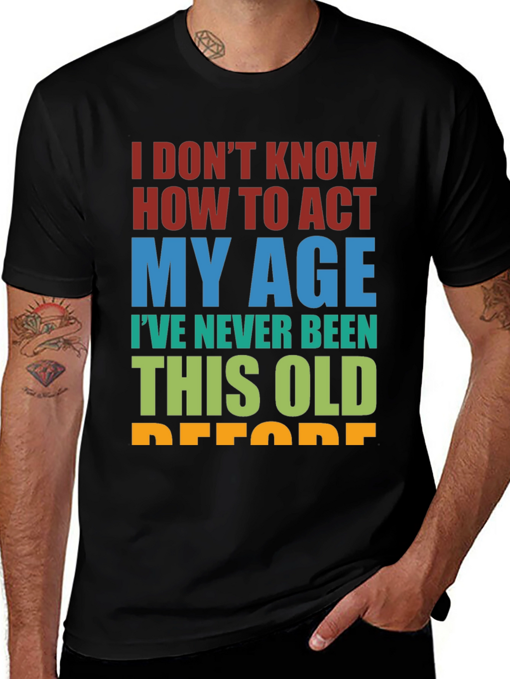 Funny Age Humor Graphic T-Shirt