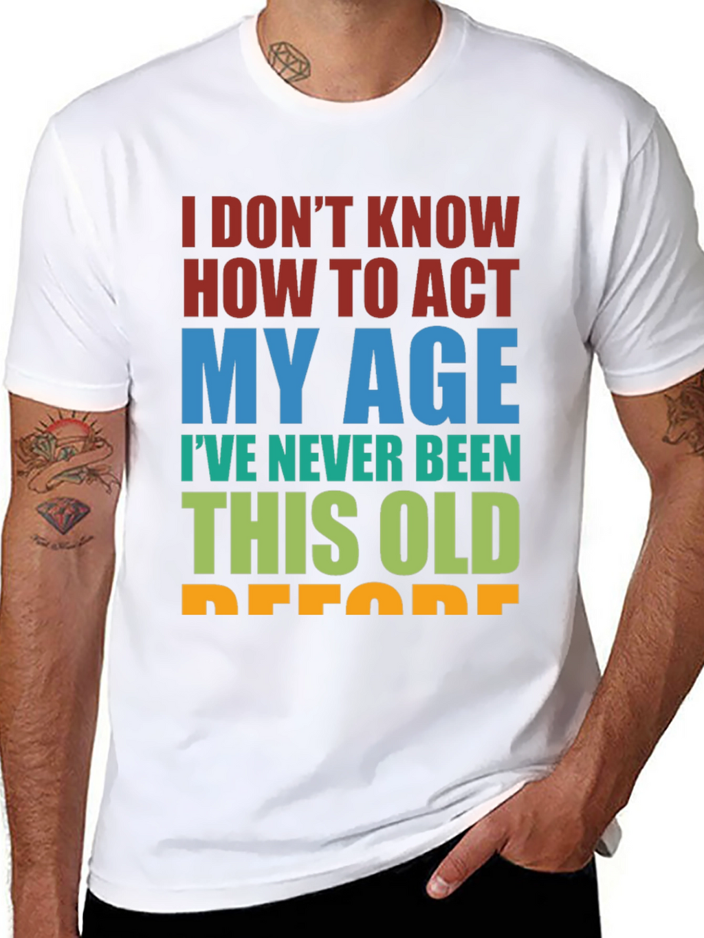 Funny Age Humor Graphic T-Shirt