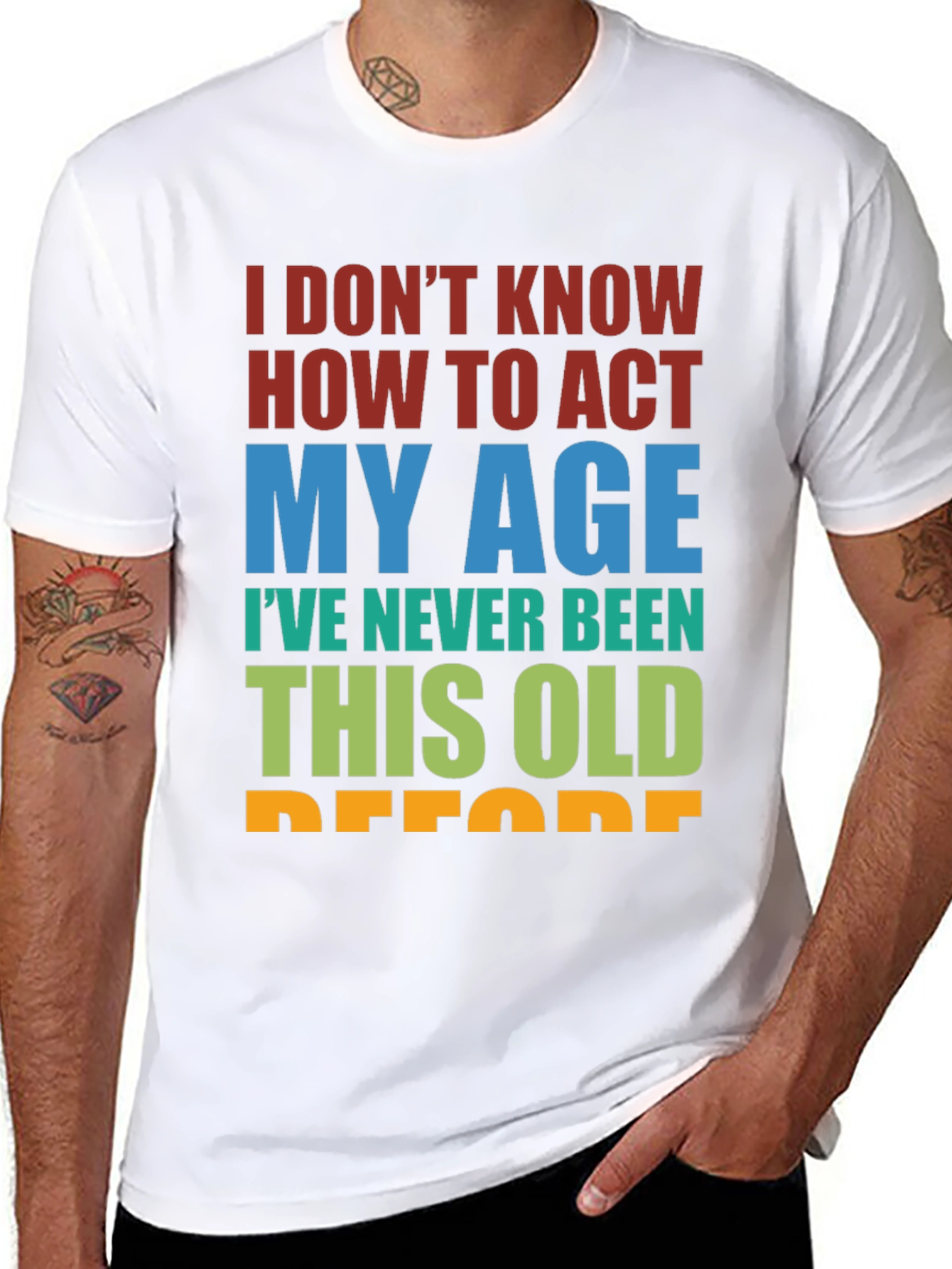 Funny Age Humor Graphic T-Shirt
