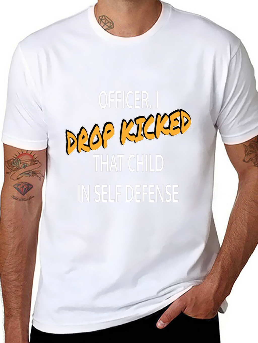 Funny Drop Kicked That Child Graphic Tee