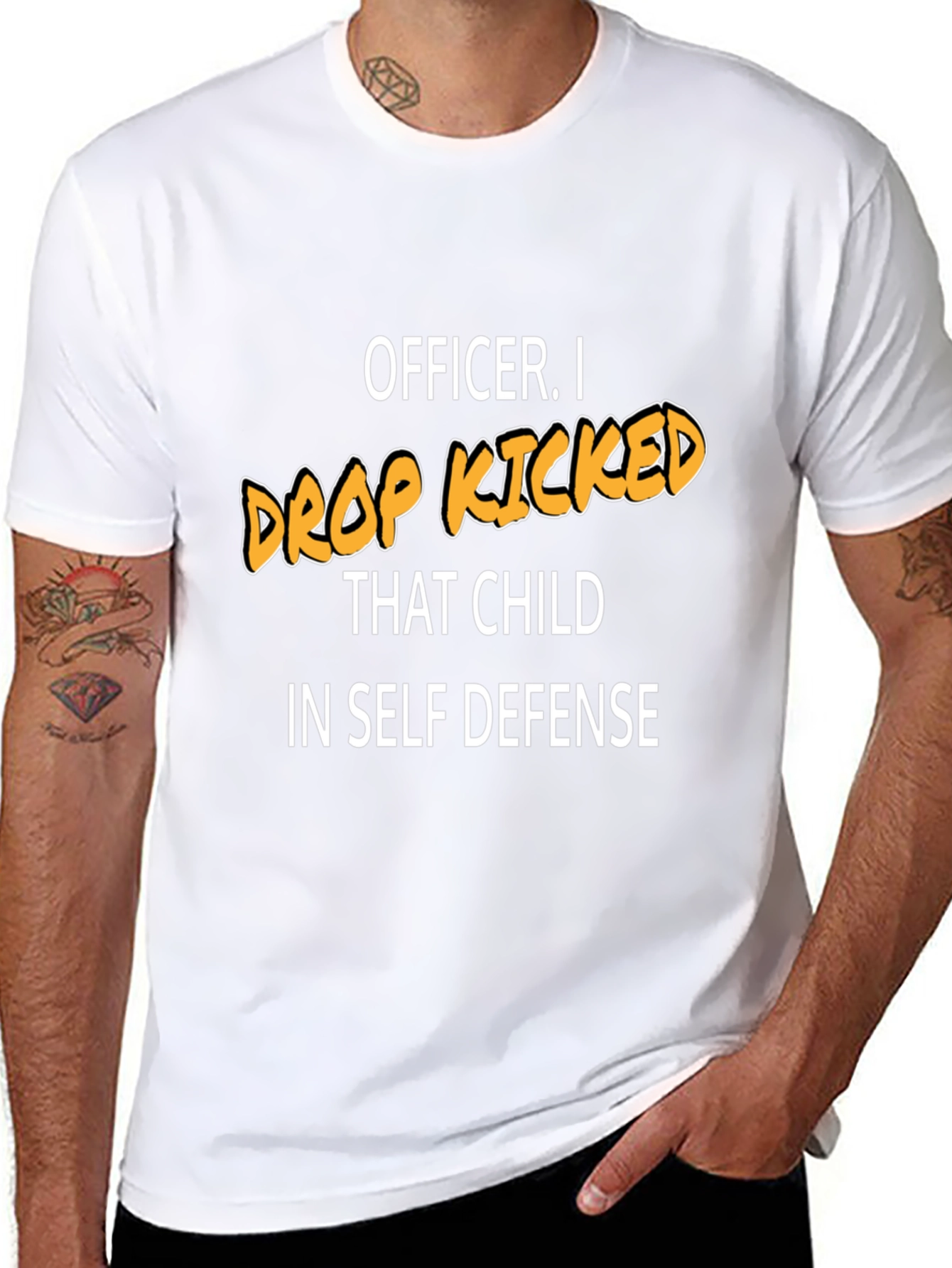 Funny Drop Kicked That Child Graphic Tee