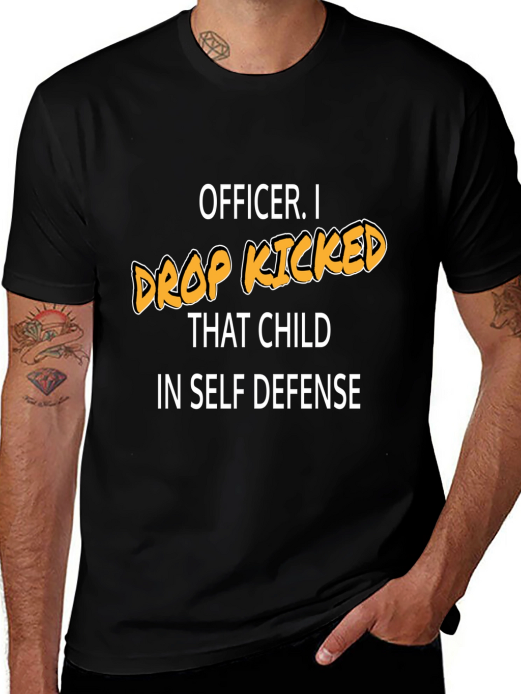 Funny Drop Kicked That Child Graphic Tee
