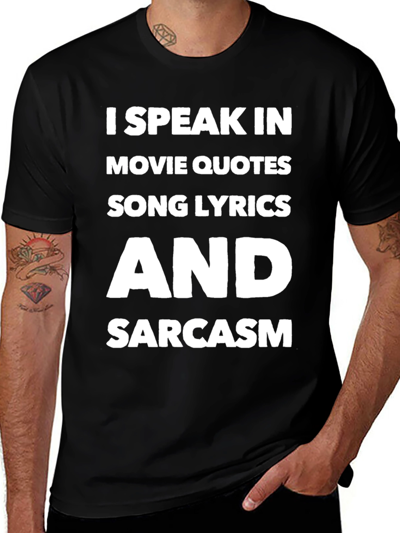 Speak Movie Quotes Song Lyrics Sarcasm T-Shirt