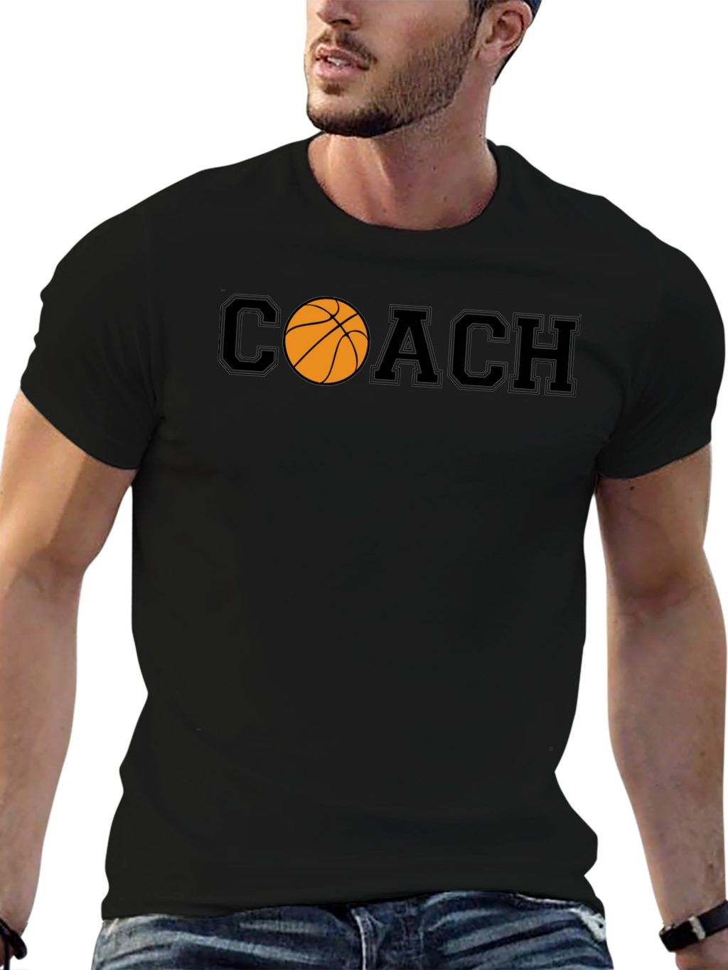Basketball Coach Graphic T-Shirt