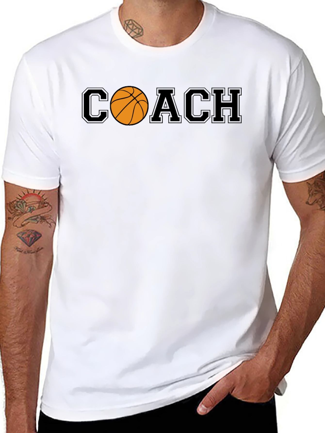 Basketball Coach Graphic T-Shirt