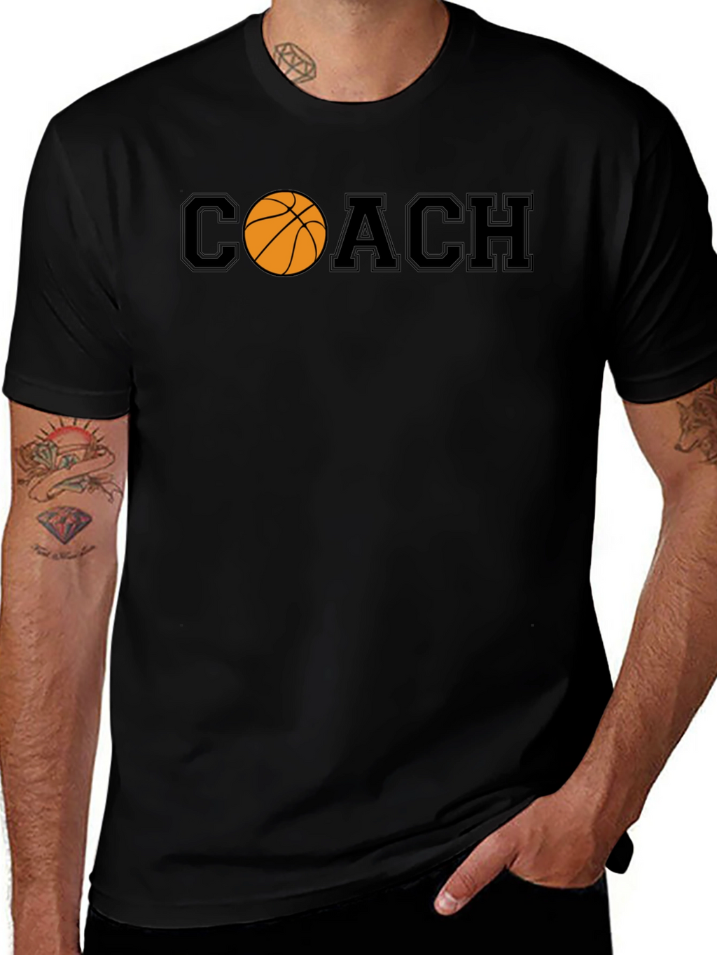 Basketball Coach Graphic T-Shirt