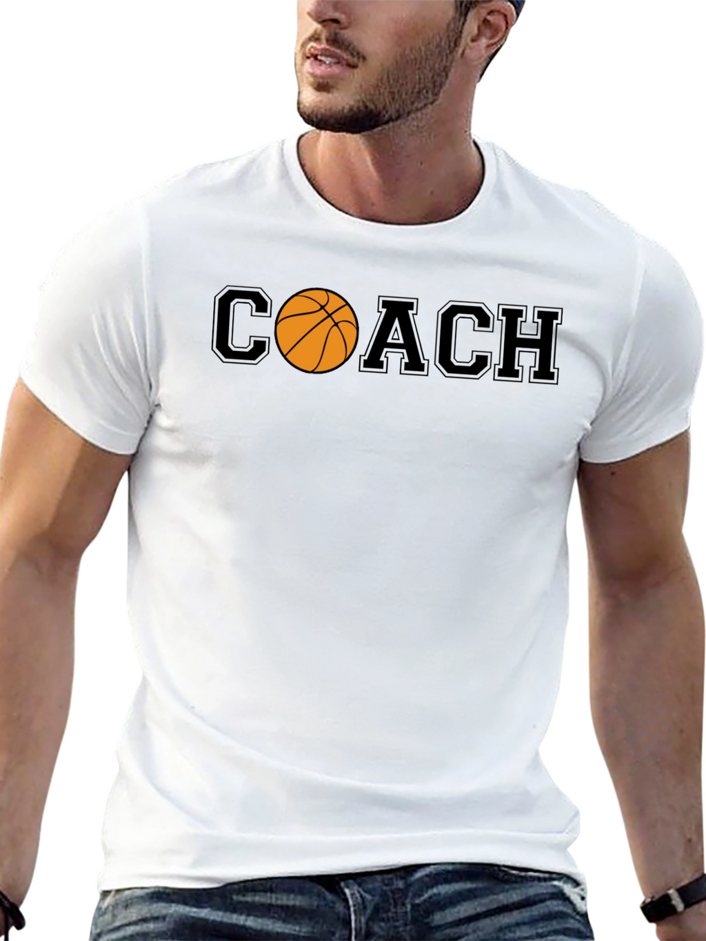 Basketball Coach Graphic T-Shirt