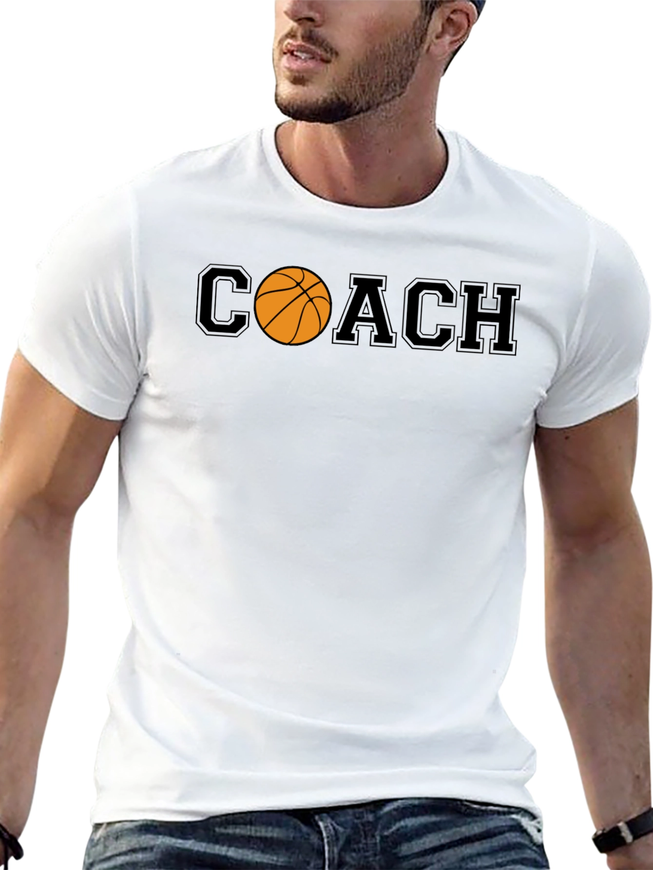 Basketball Coach Graphic T-Shirt