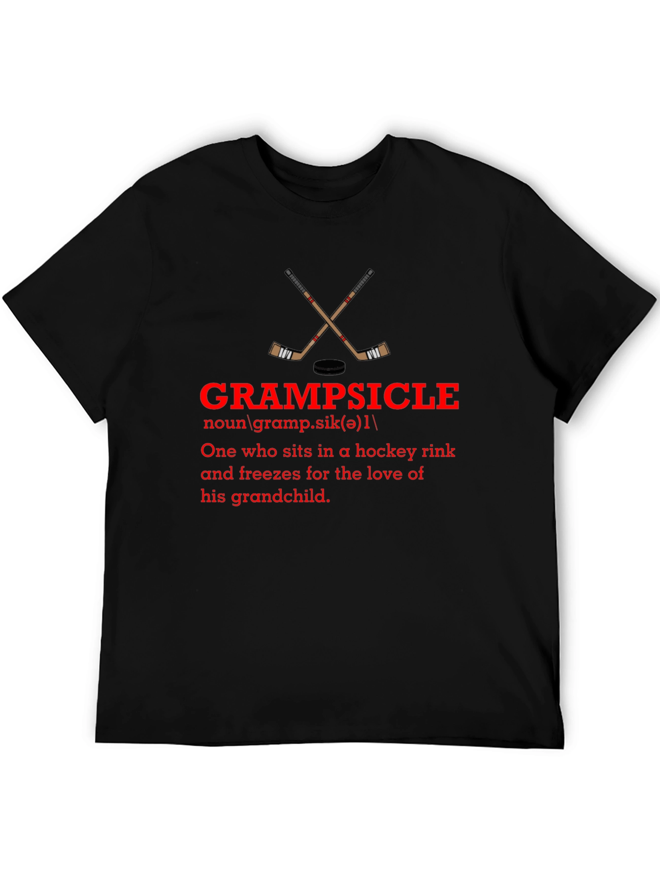 Grampsicle Hockey Fan T-Shirt