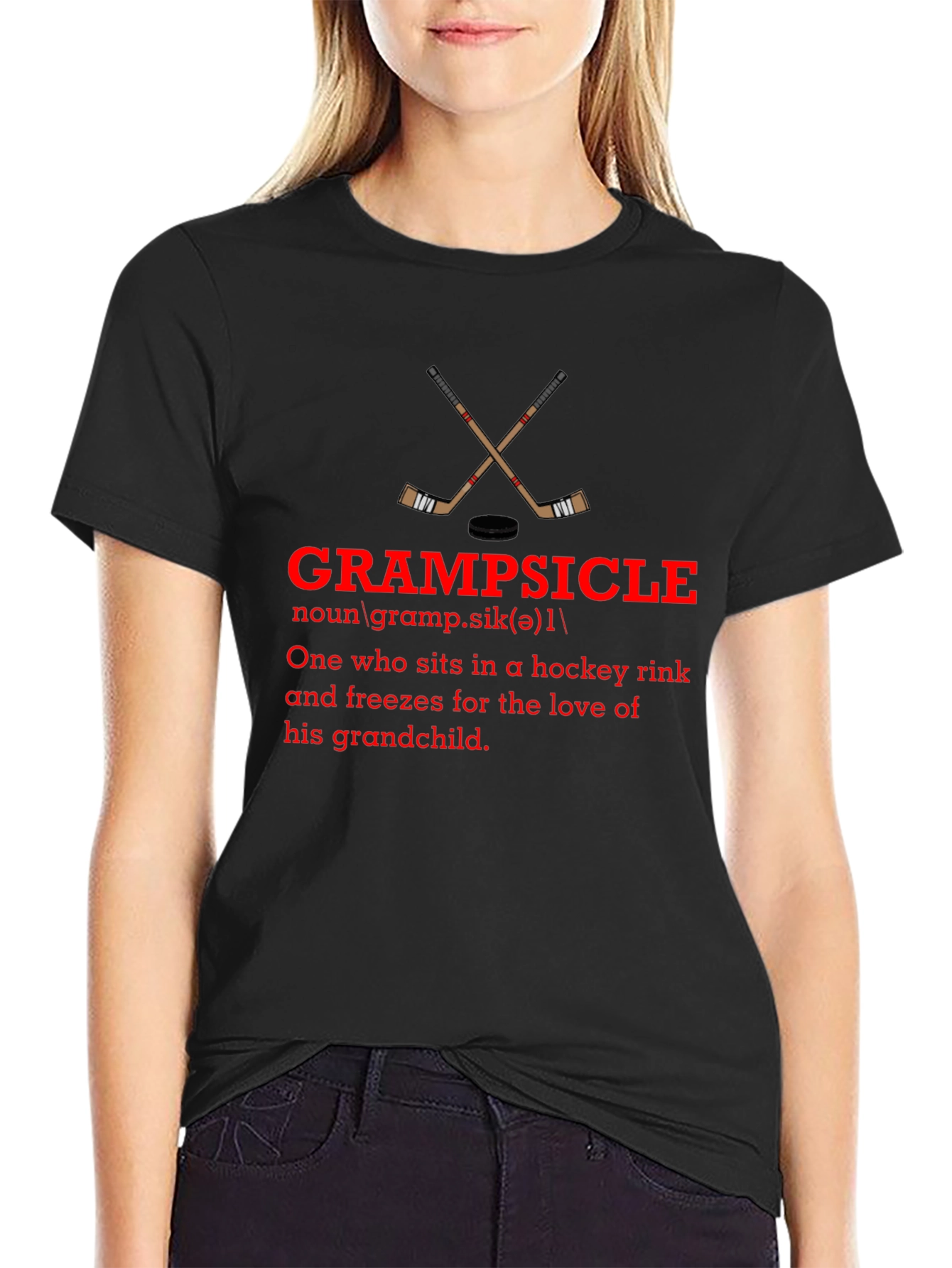 Grampsicle Hockey Fan T-Shirt