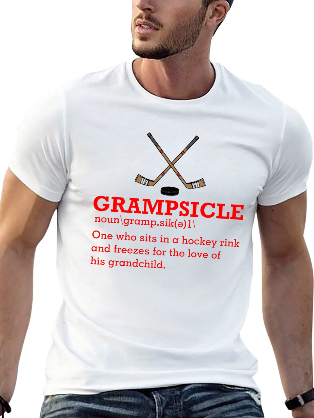 Grampsicle Hockey Fan T-Shirt