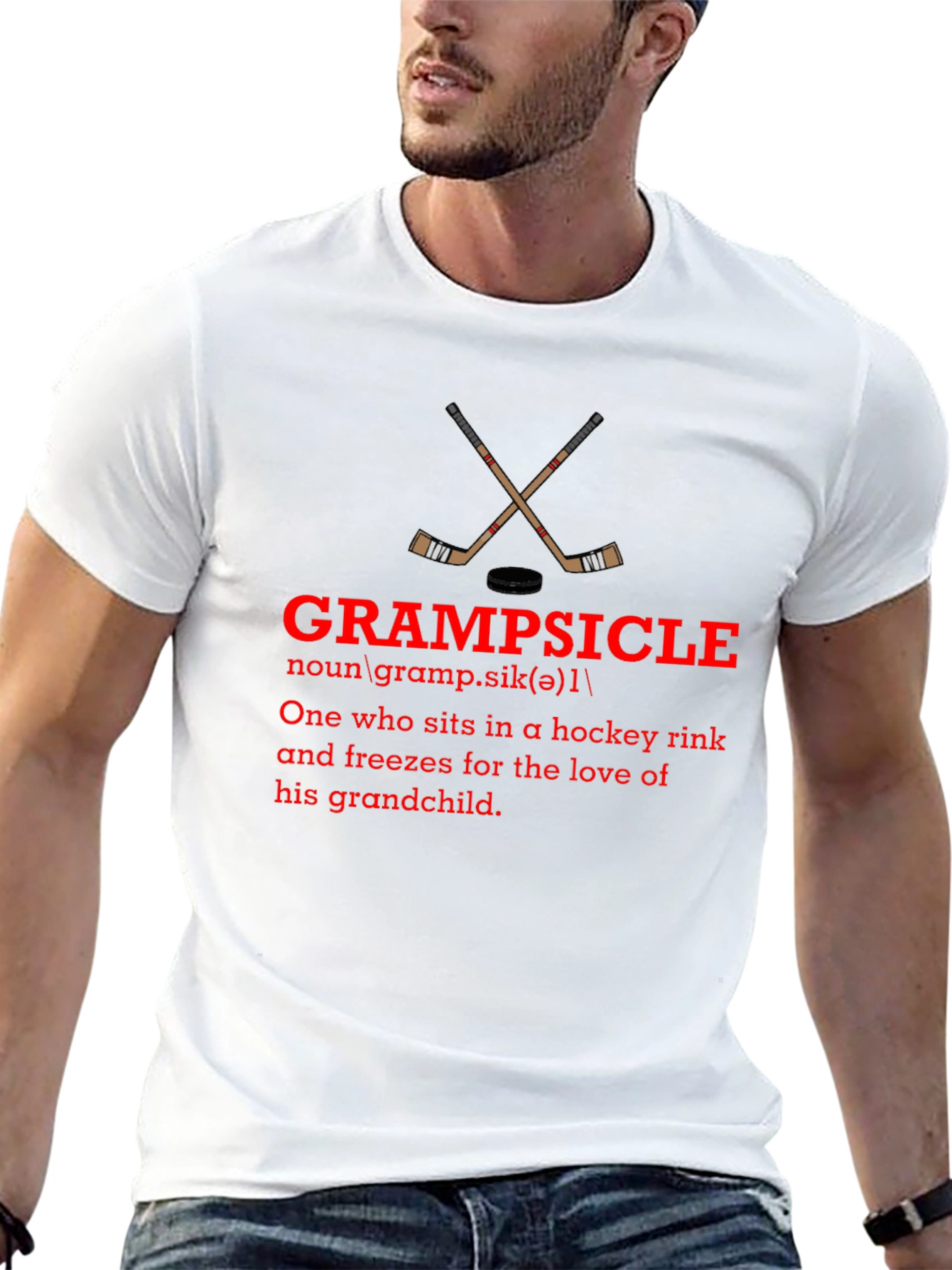 Grampsicle Hockey Fan T-Shirt