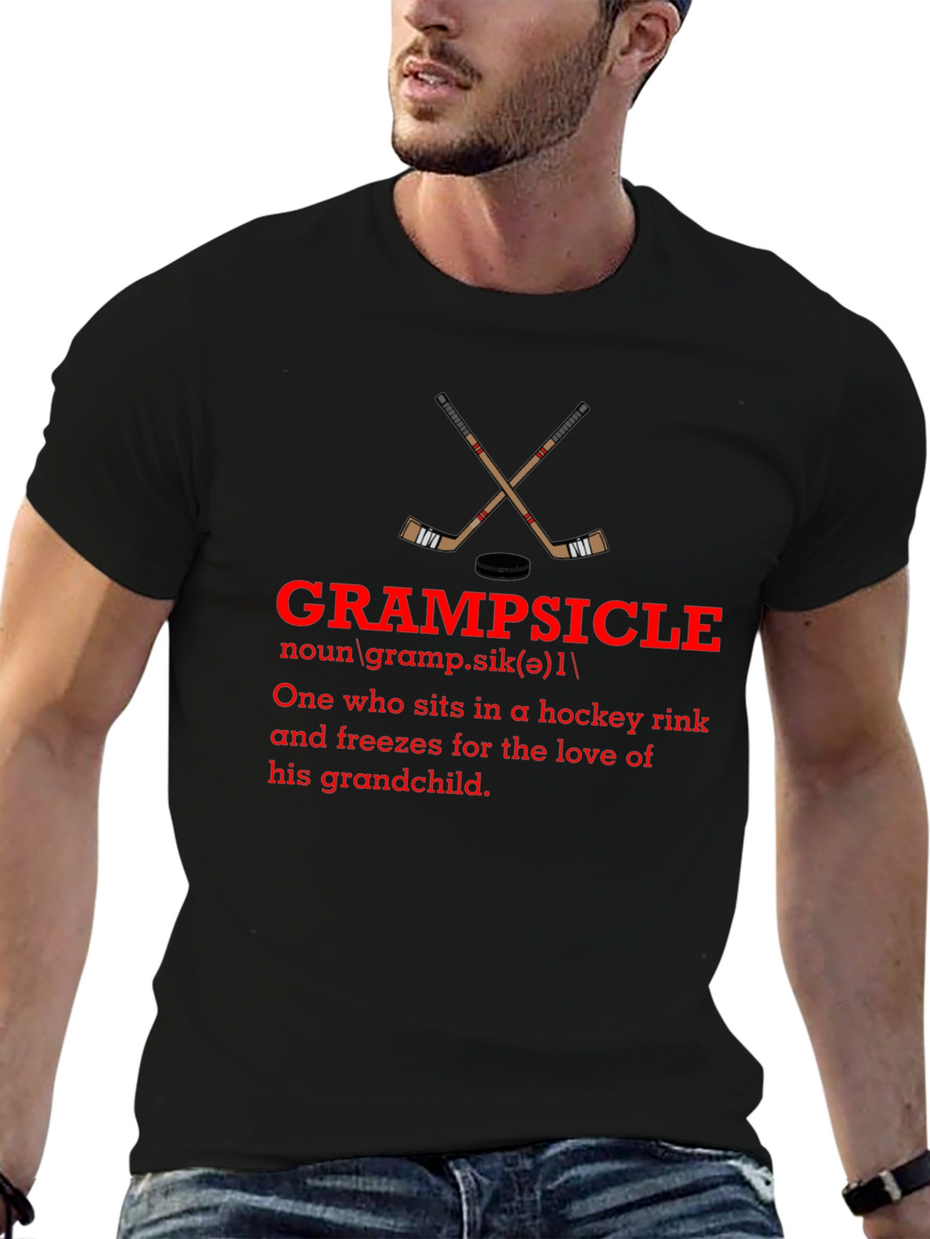 Grampsicle Hockey Fan T-Shirt