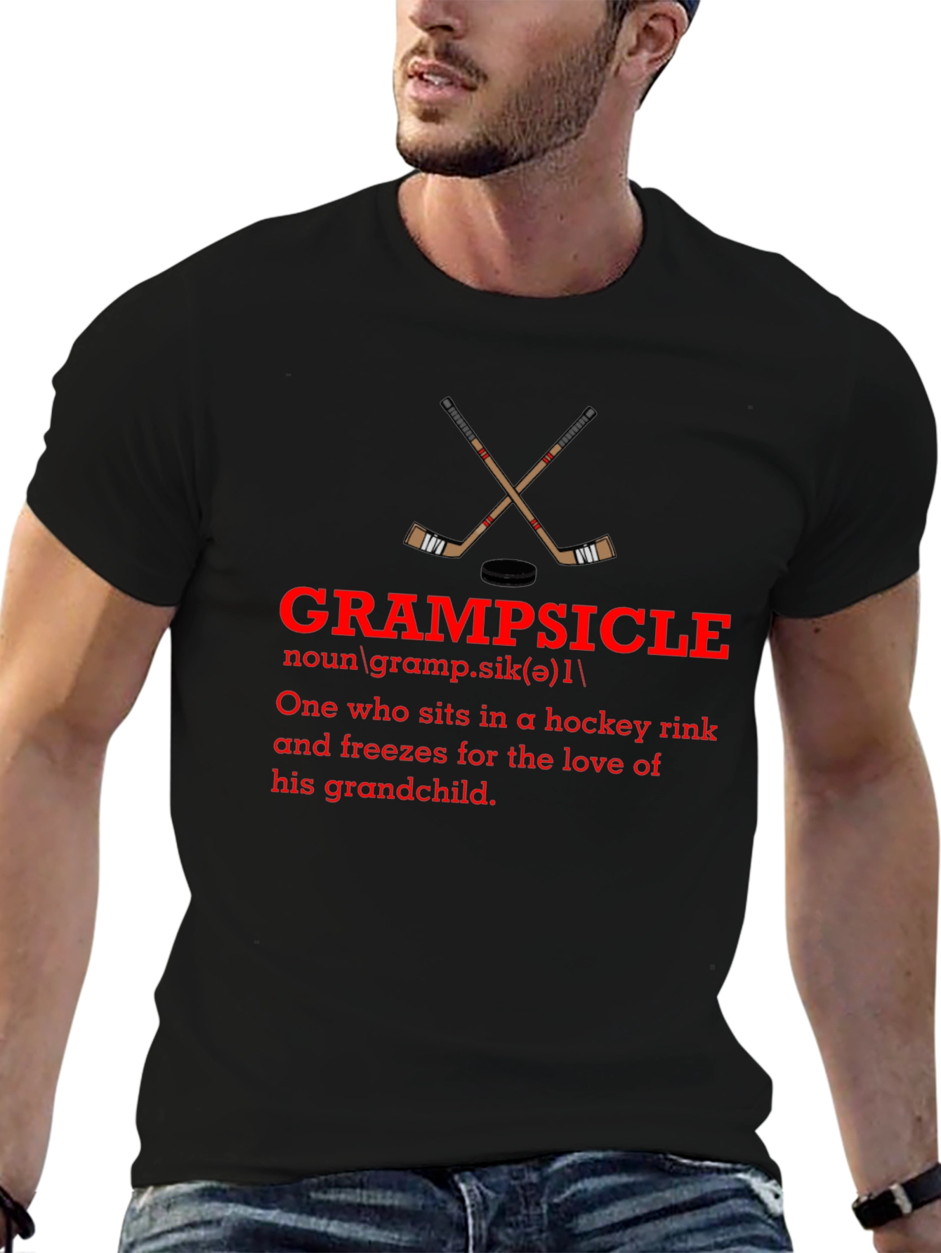 Grampsicle Hockey Fan T-Shirt