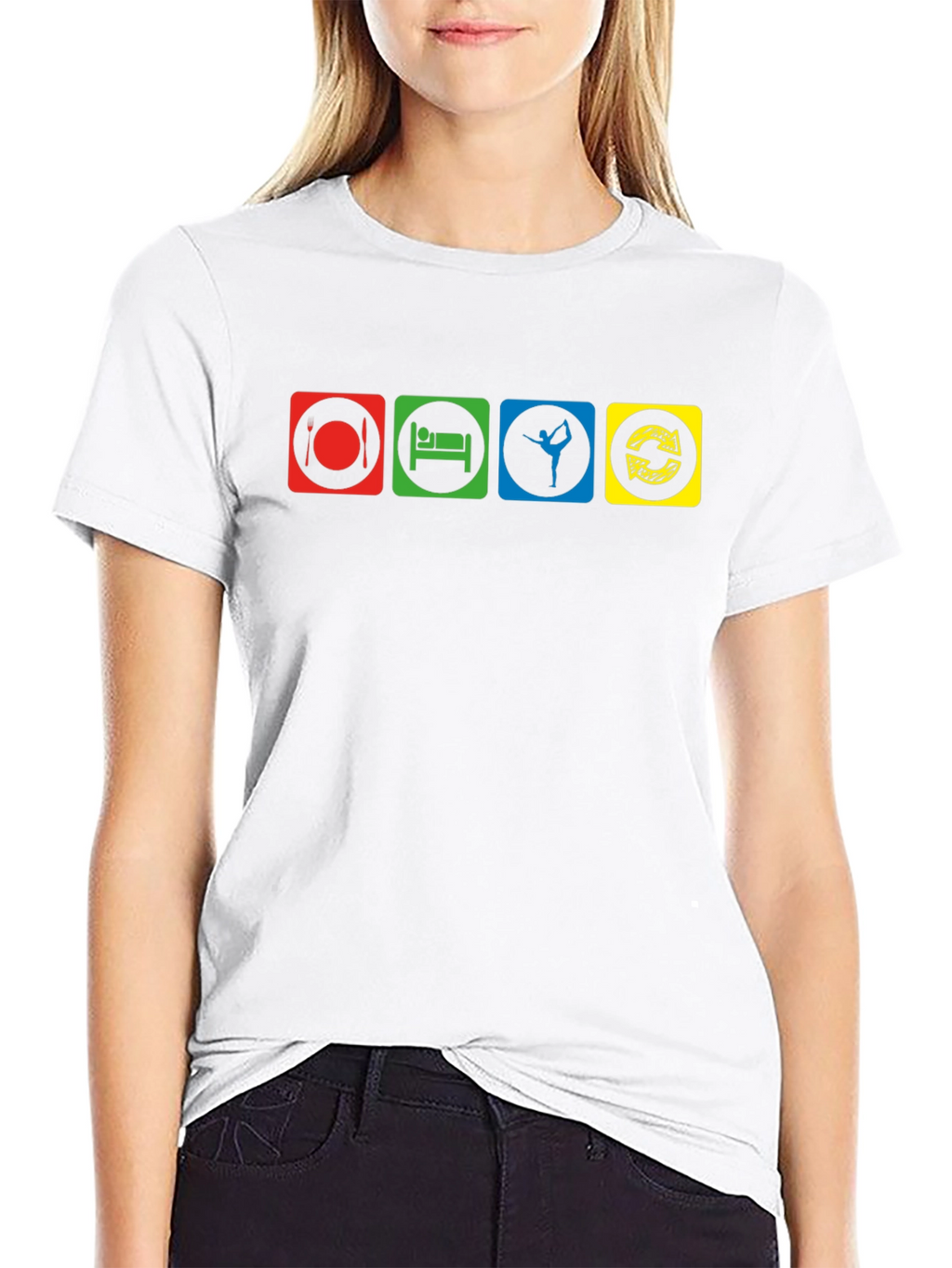 Eat Sleep Dance Repeat T-Shirt - Black Graphic Tee