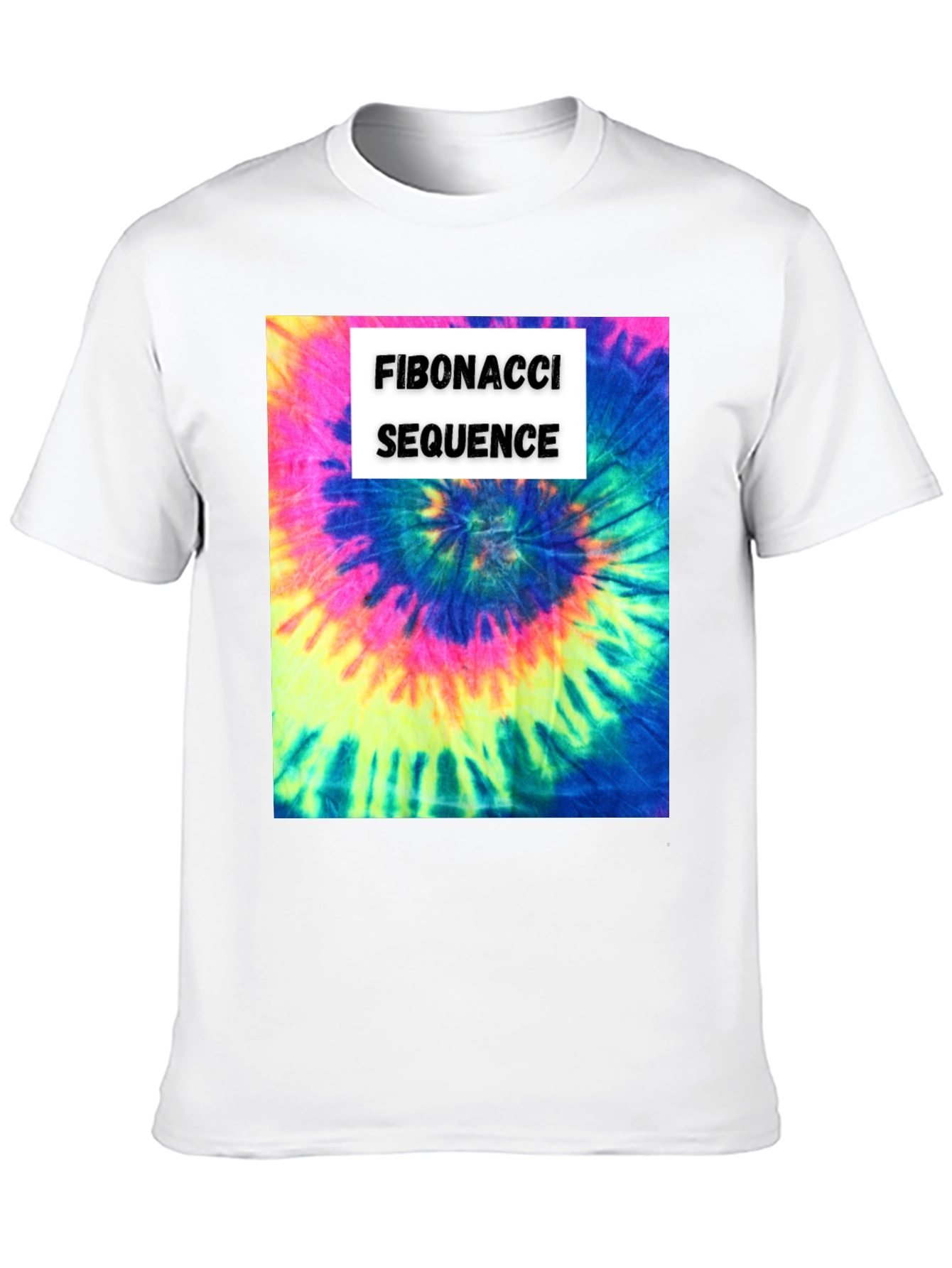 Fibonacci Sequence Tie-Dye T-Shirt - Math & Art
