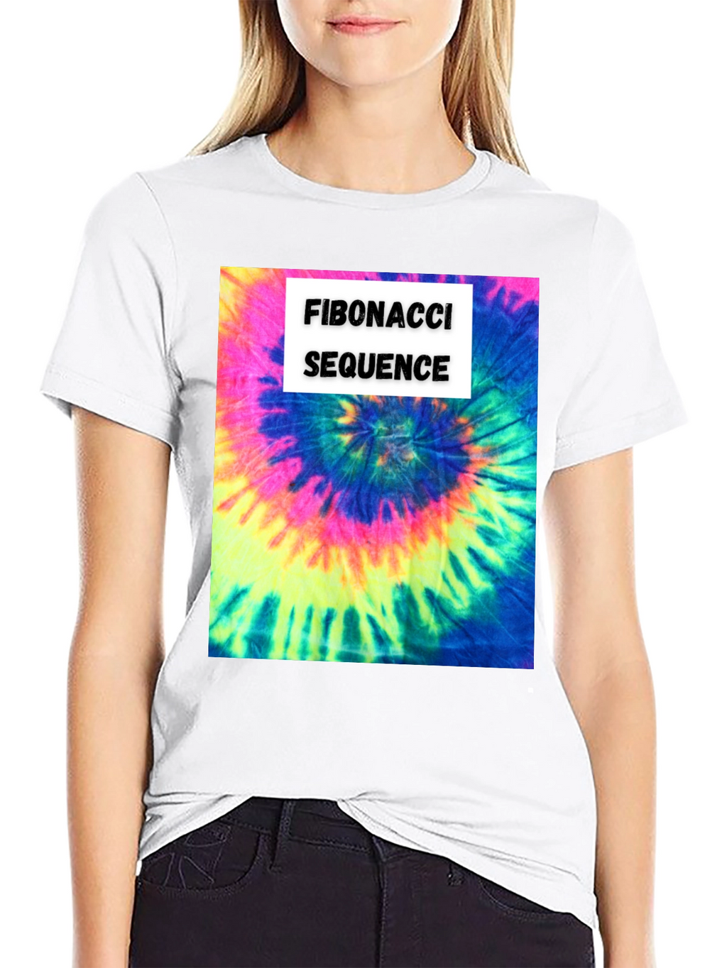 Fibonacci Sequence Tie-Dye T-Shirt - Math & Art