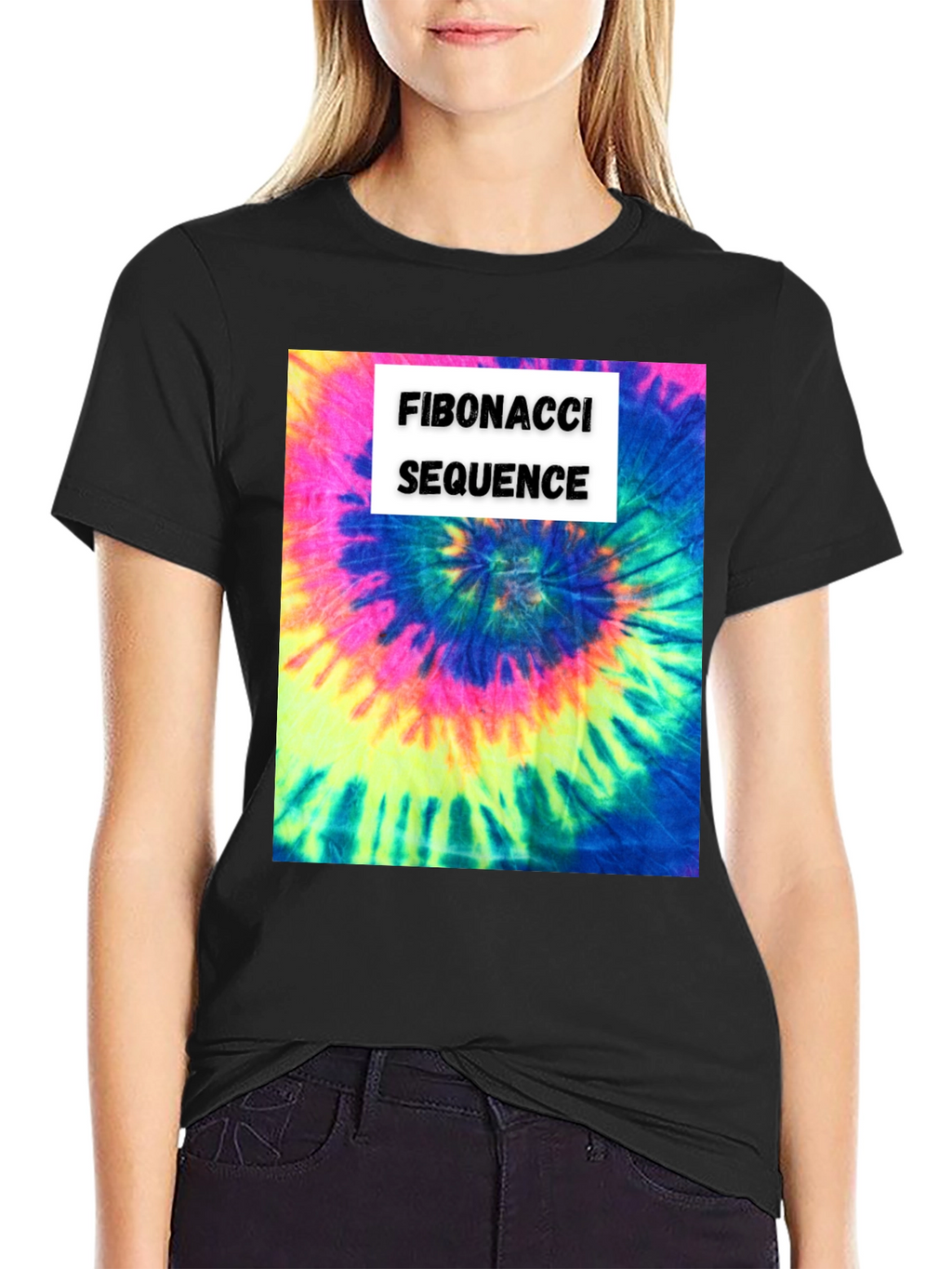 Fibonacci Sequence Tie-Dye T-Shirt - Math & Art