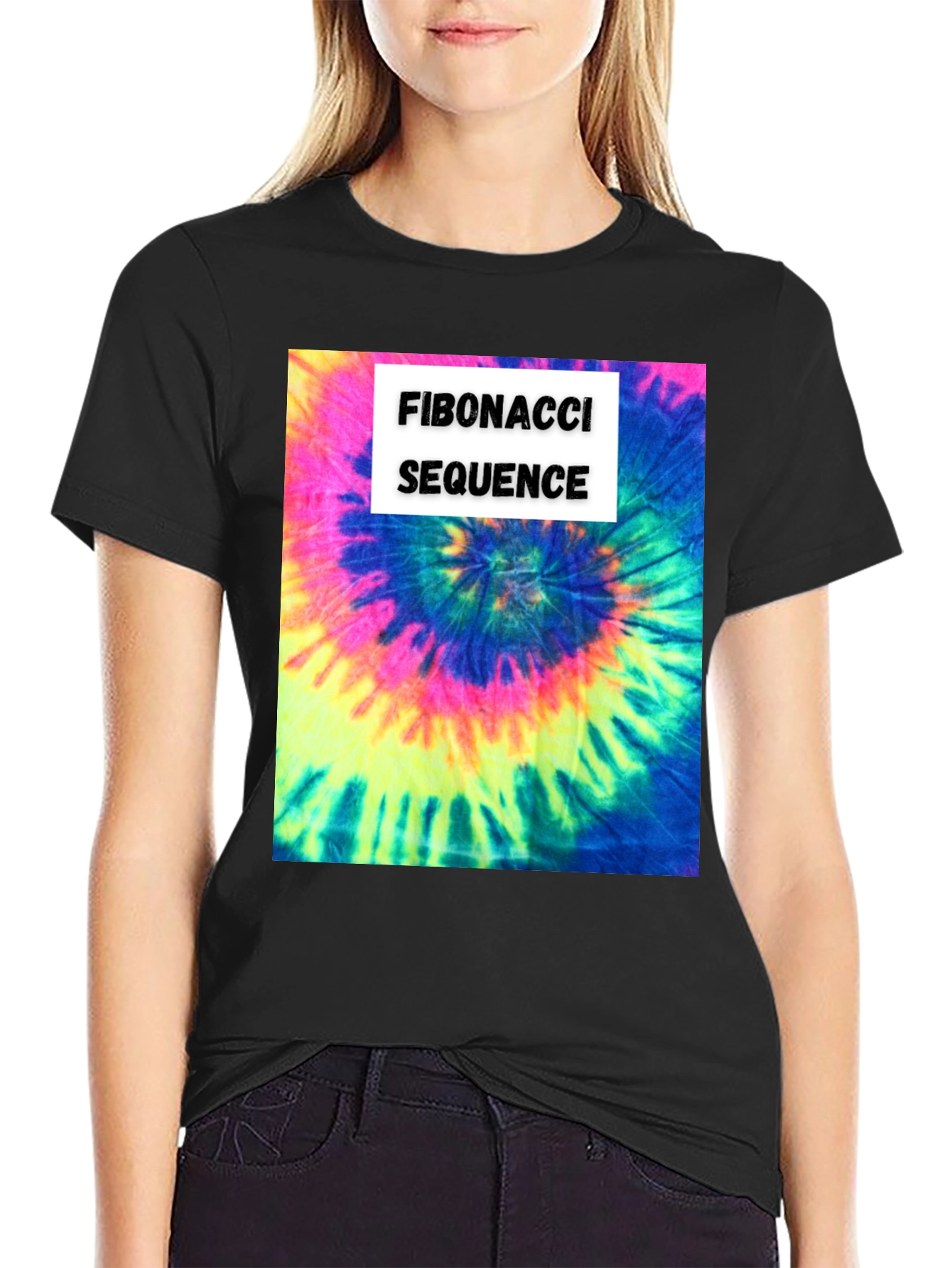 Fibonacci Sequence Tie-Dye T-Shirt - Math & Art