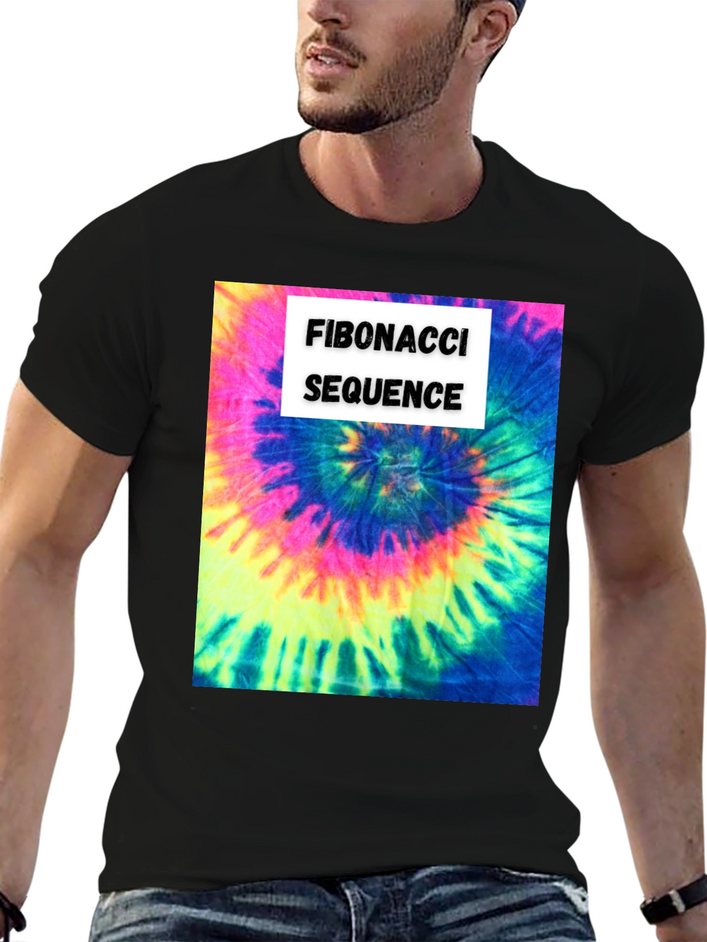 Fibonacci Sequence Tie-Dye T-Shirt - Math & Art