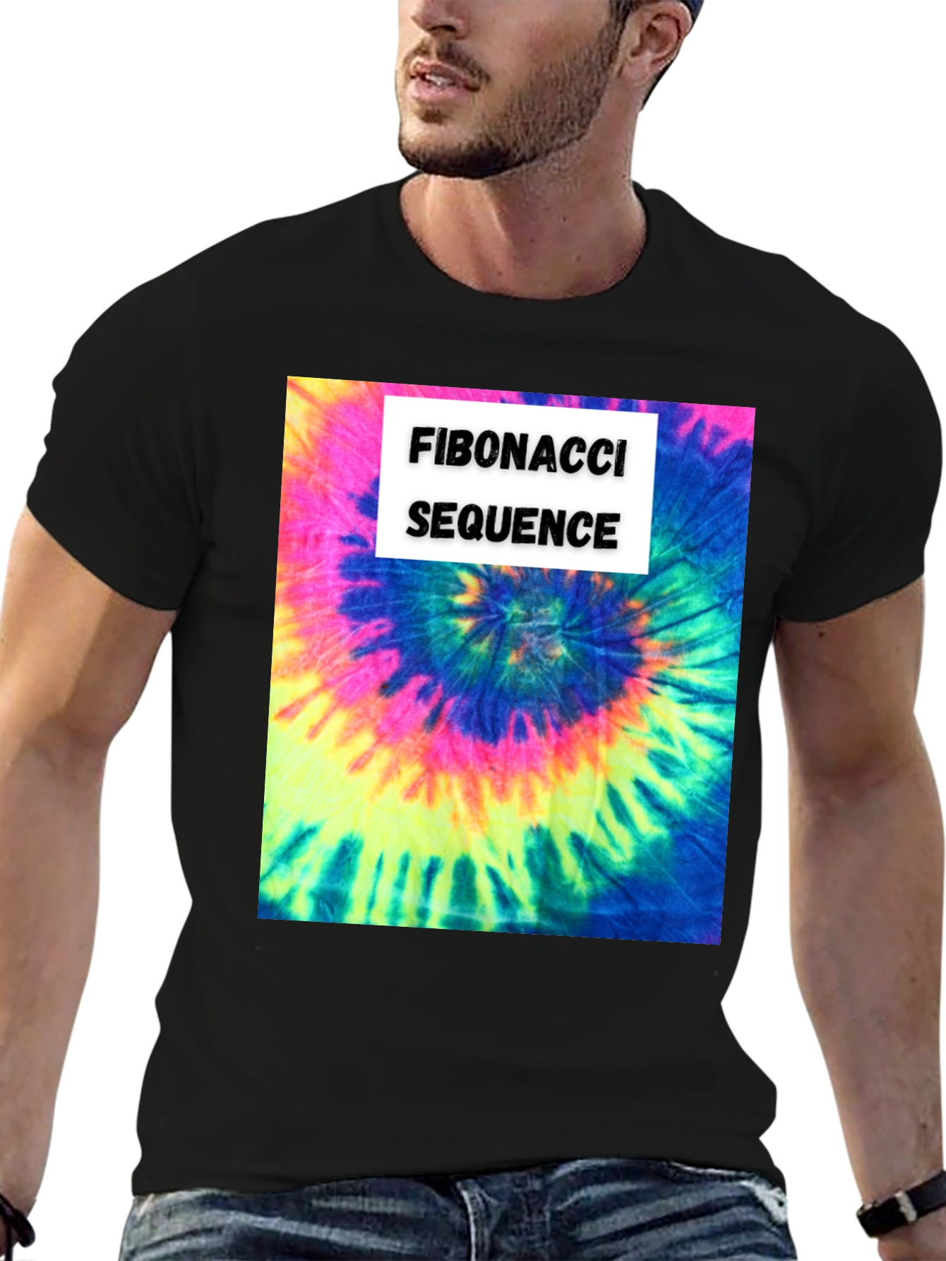 Fibonacci Sequence Tie-Dye T-Shirt - Math & Art