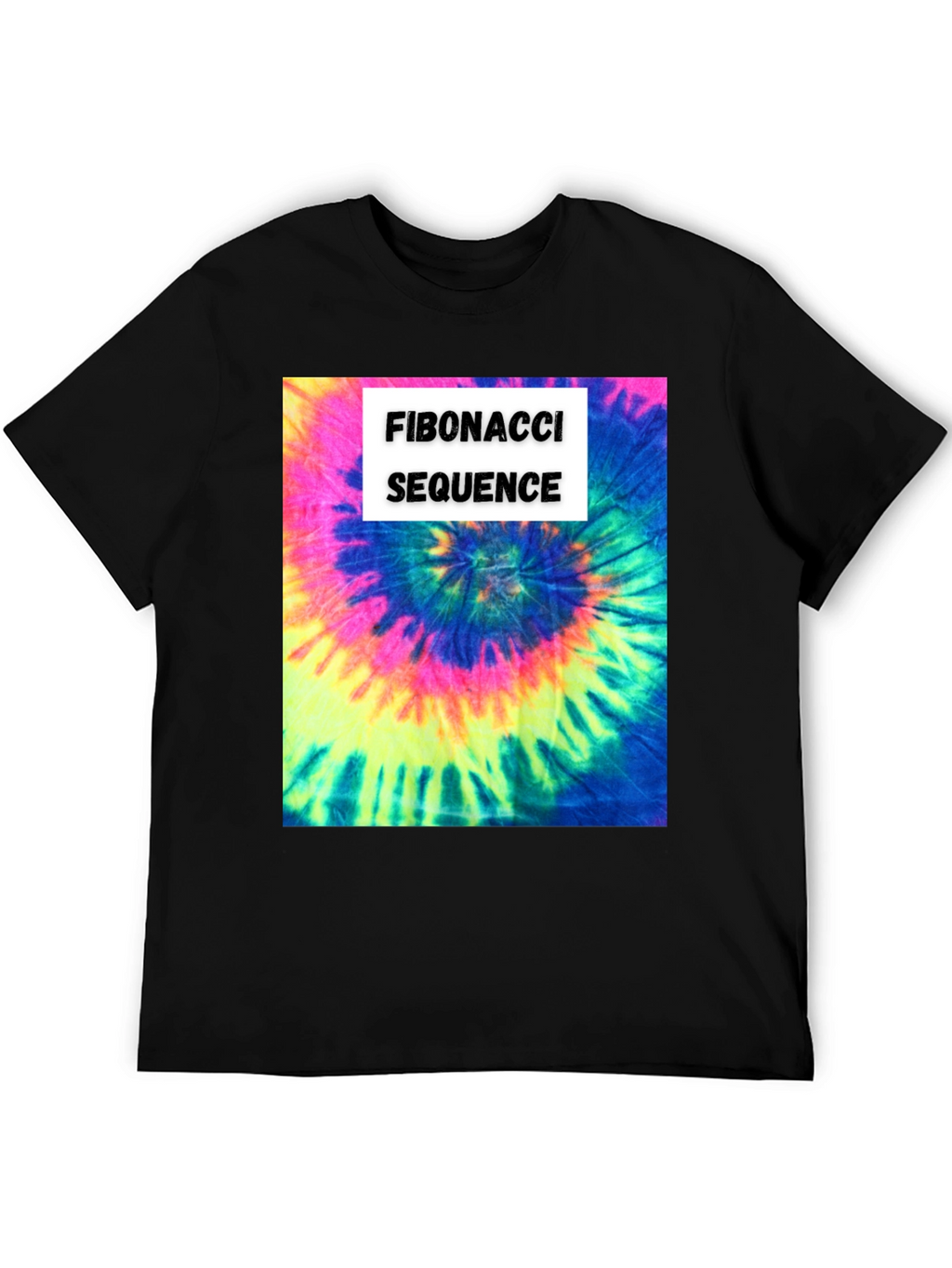 Fibonacci Sequence Tie-Dye T-Shirt - Math & Art