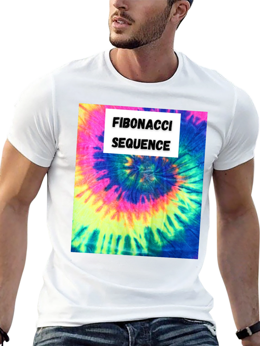 Fibonacci Sequence Tie-Dye T-Shirt - Math & Art