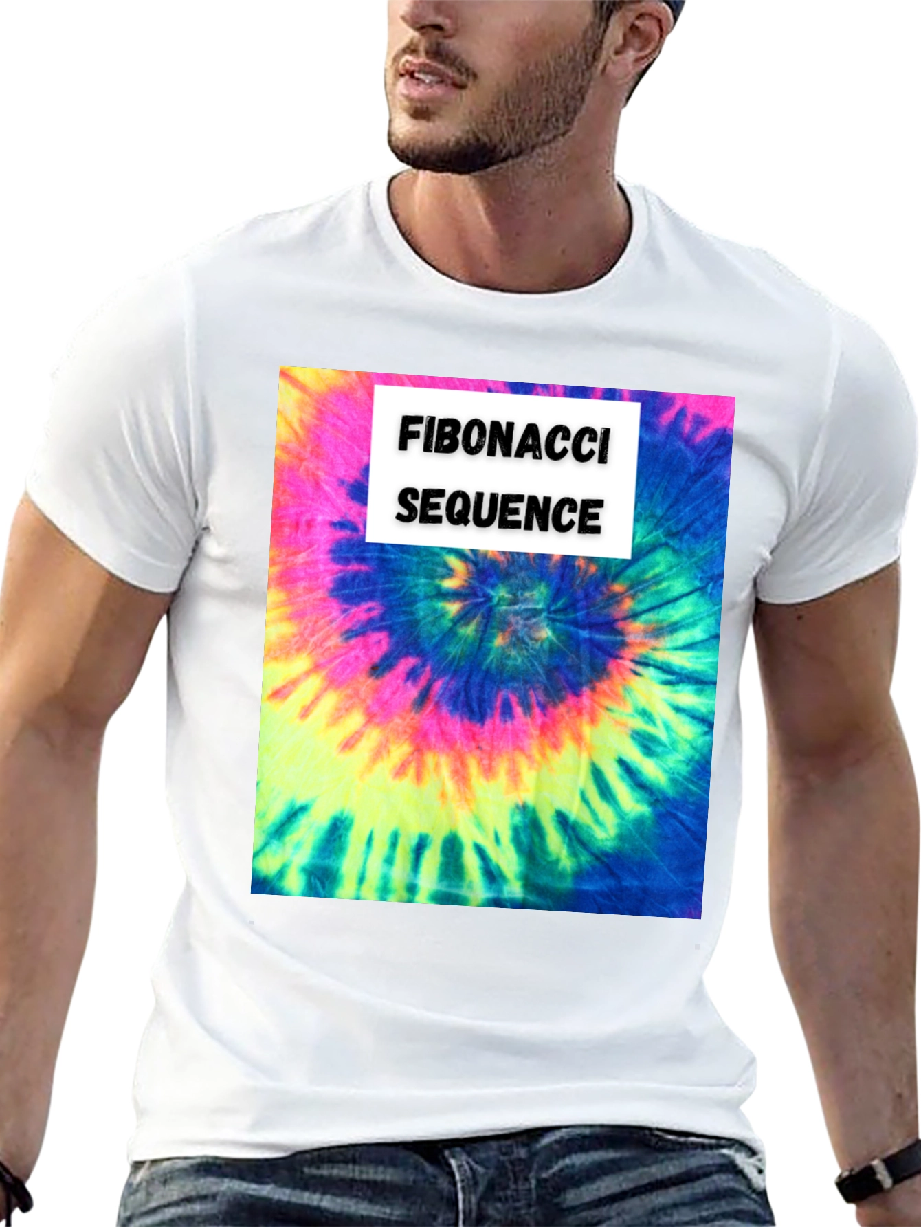 Fibonacci Sequence Tie-Dye T-Shirt - Math & Art