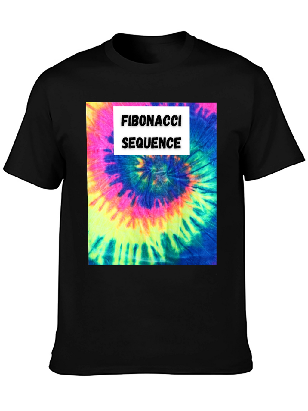 Fibonacci Sequence Tie-Dye T-Shirt - Math & Art